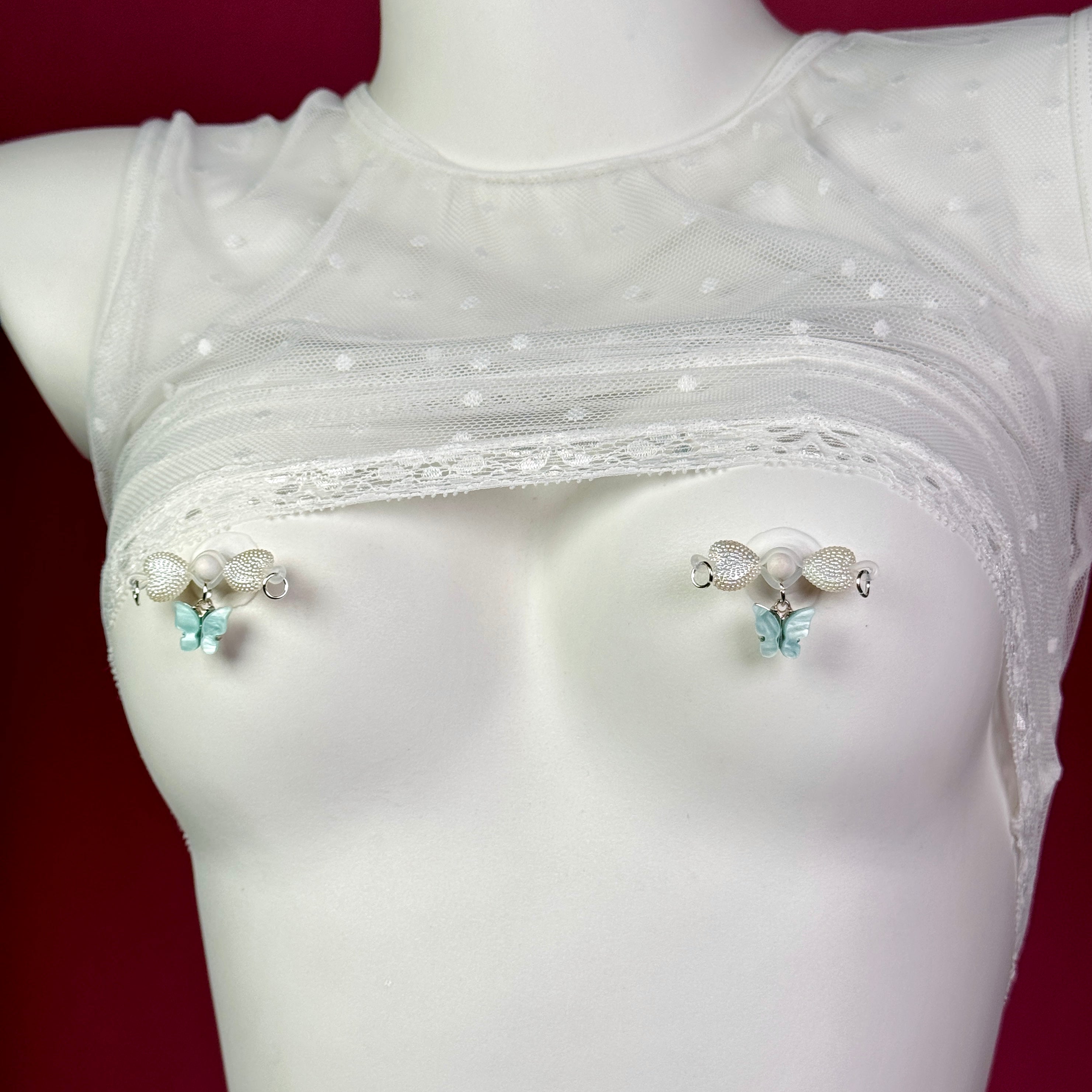 nipple clamps made of pearl powder