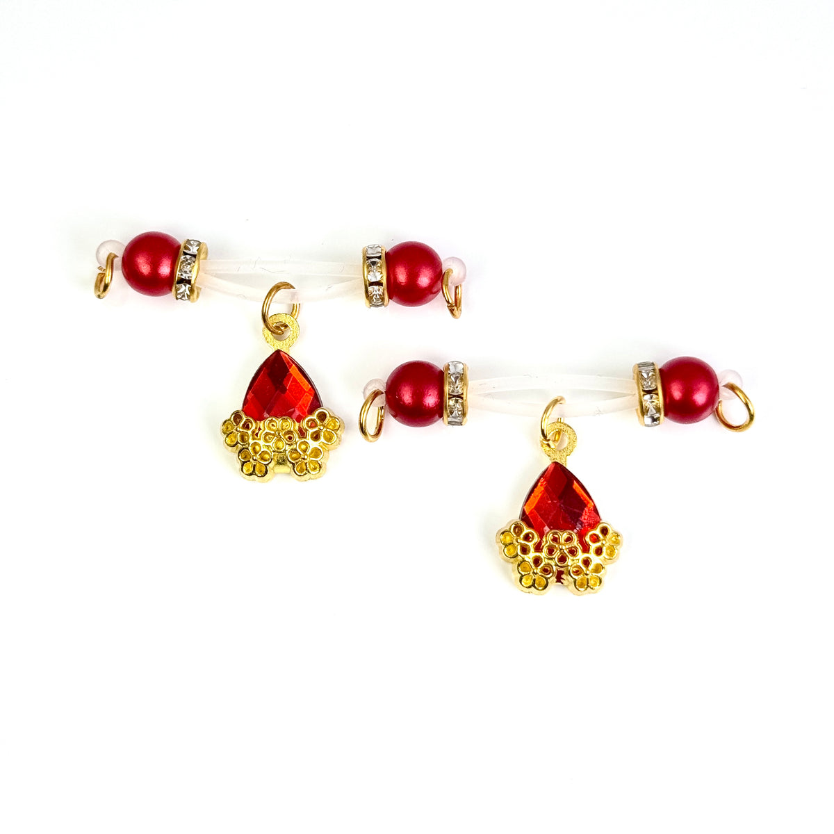 Ruby Crown Nipple Clips