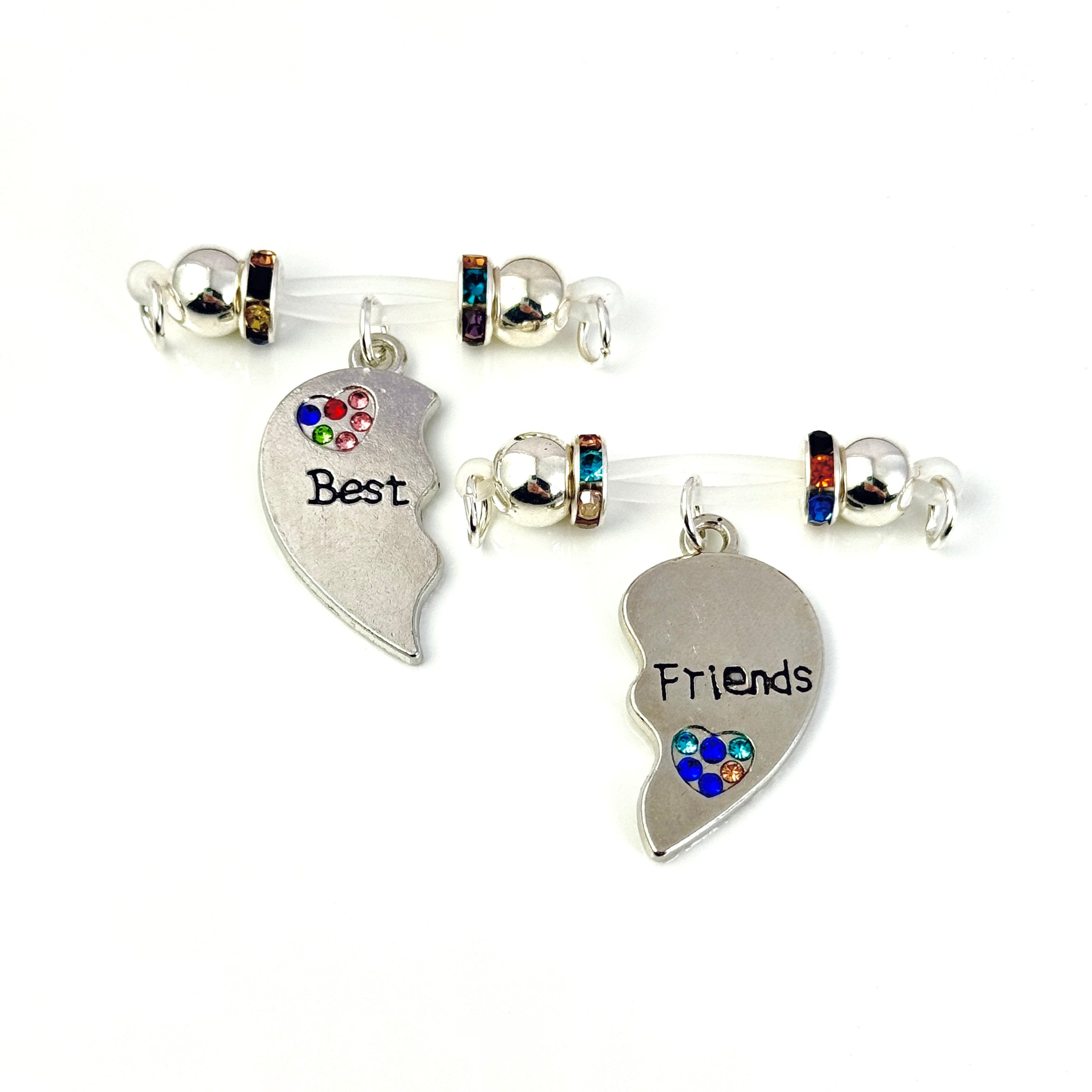Crystal Link BFF Heart Set