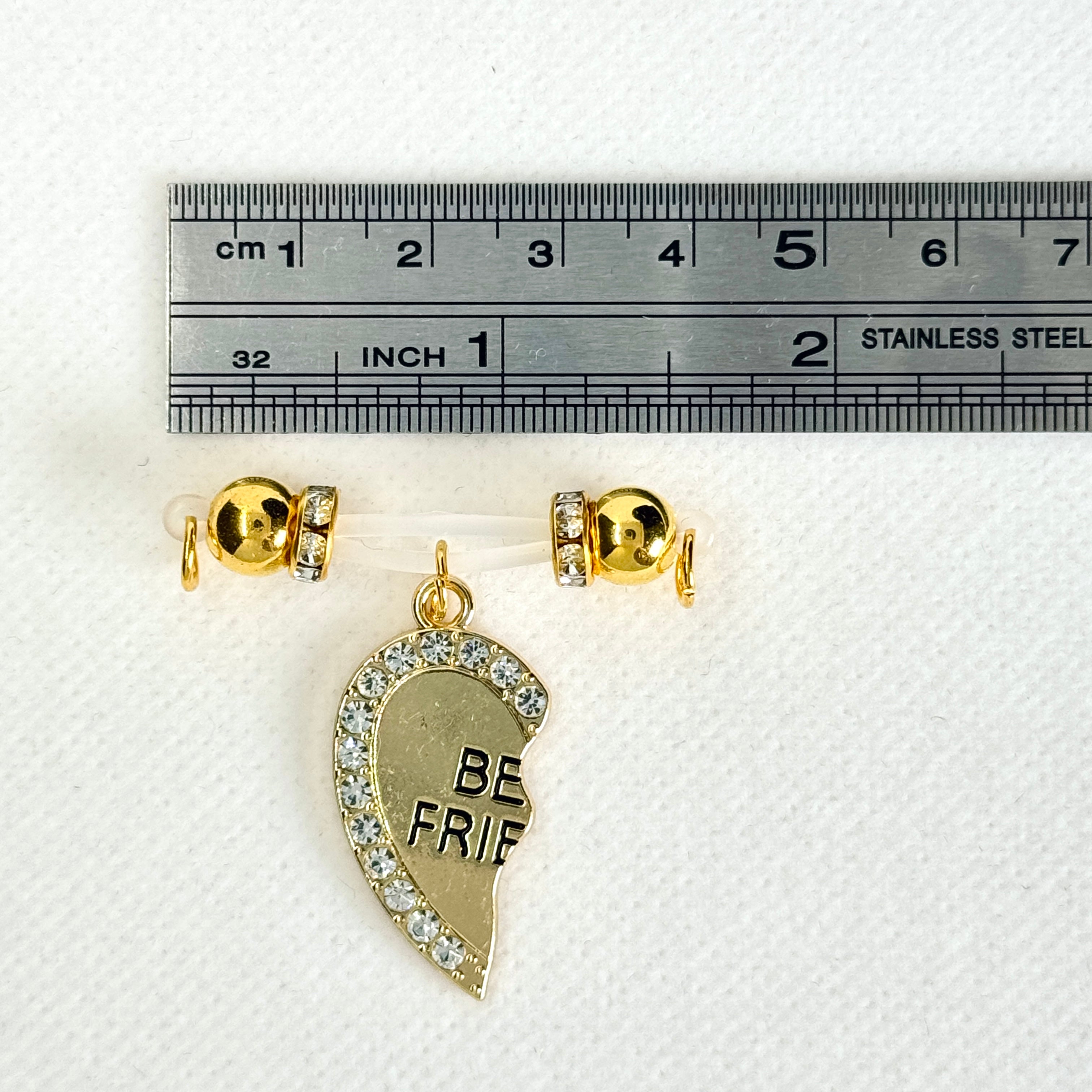 Luxe Gold Best Friends Heart Set