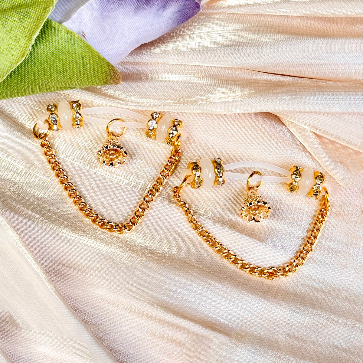 Golden Bell Chain Nipple Clamp
