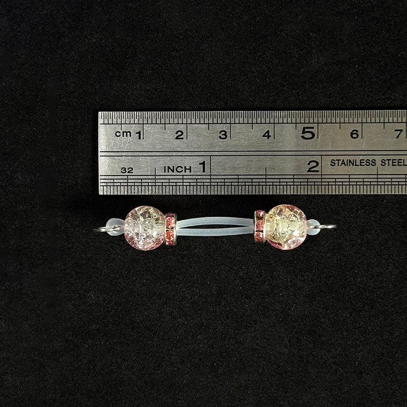 Pink Crackle Nipple Clamps