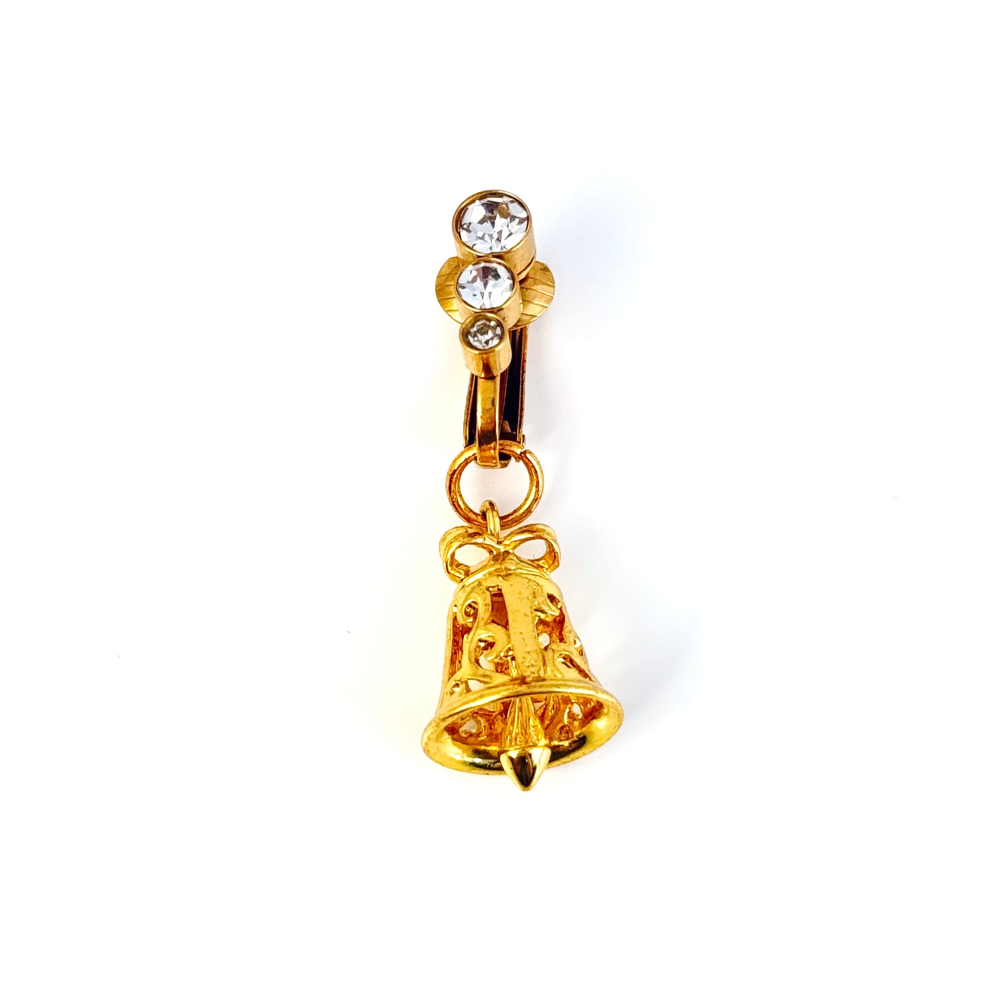Golden Clock Navel Clip