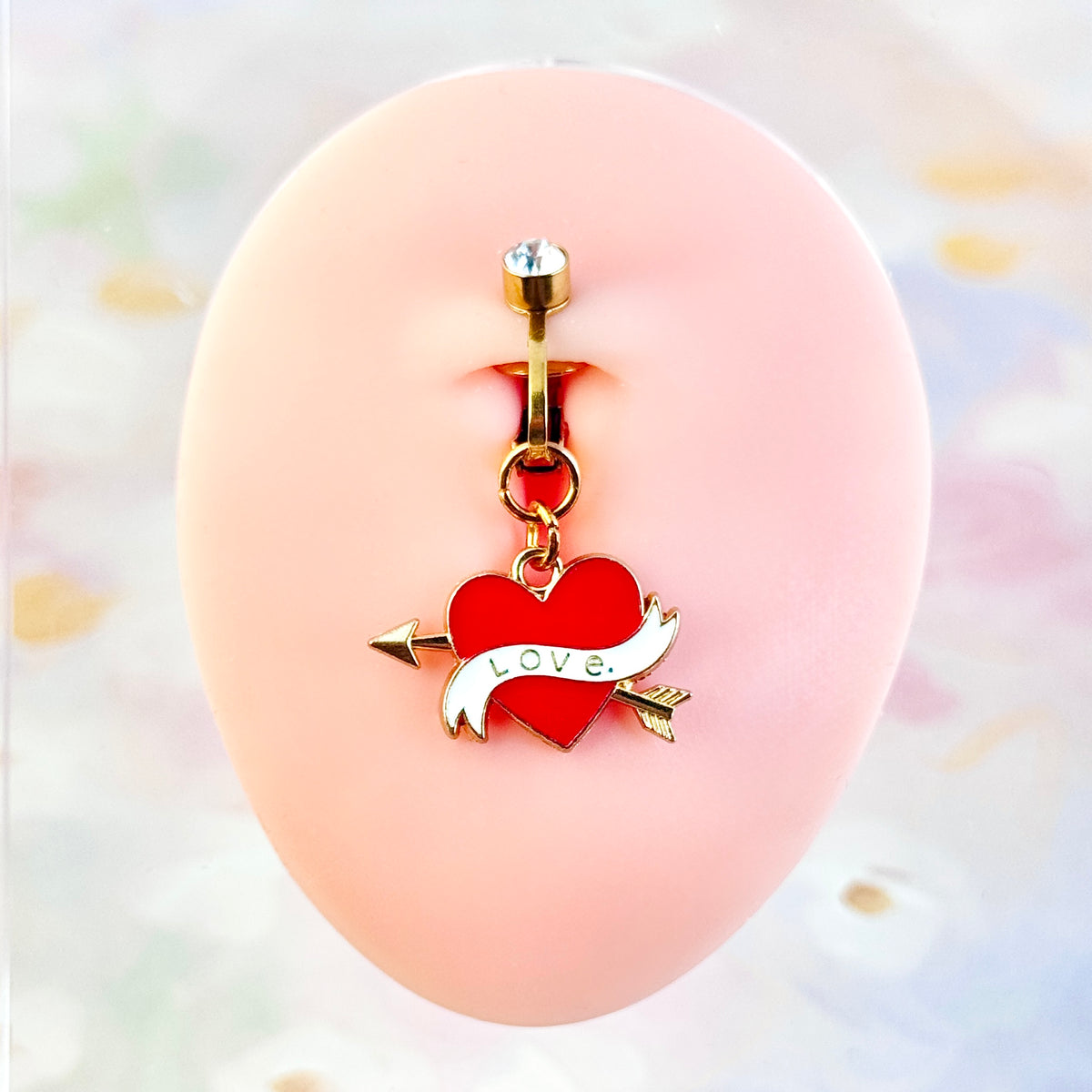 Cupid Love Charm Faux Navel Ring