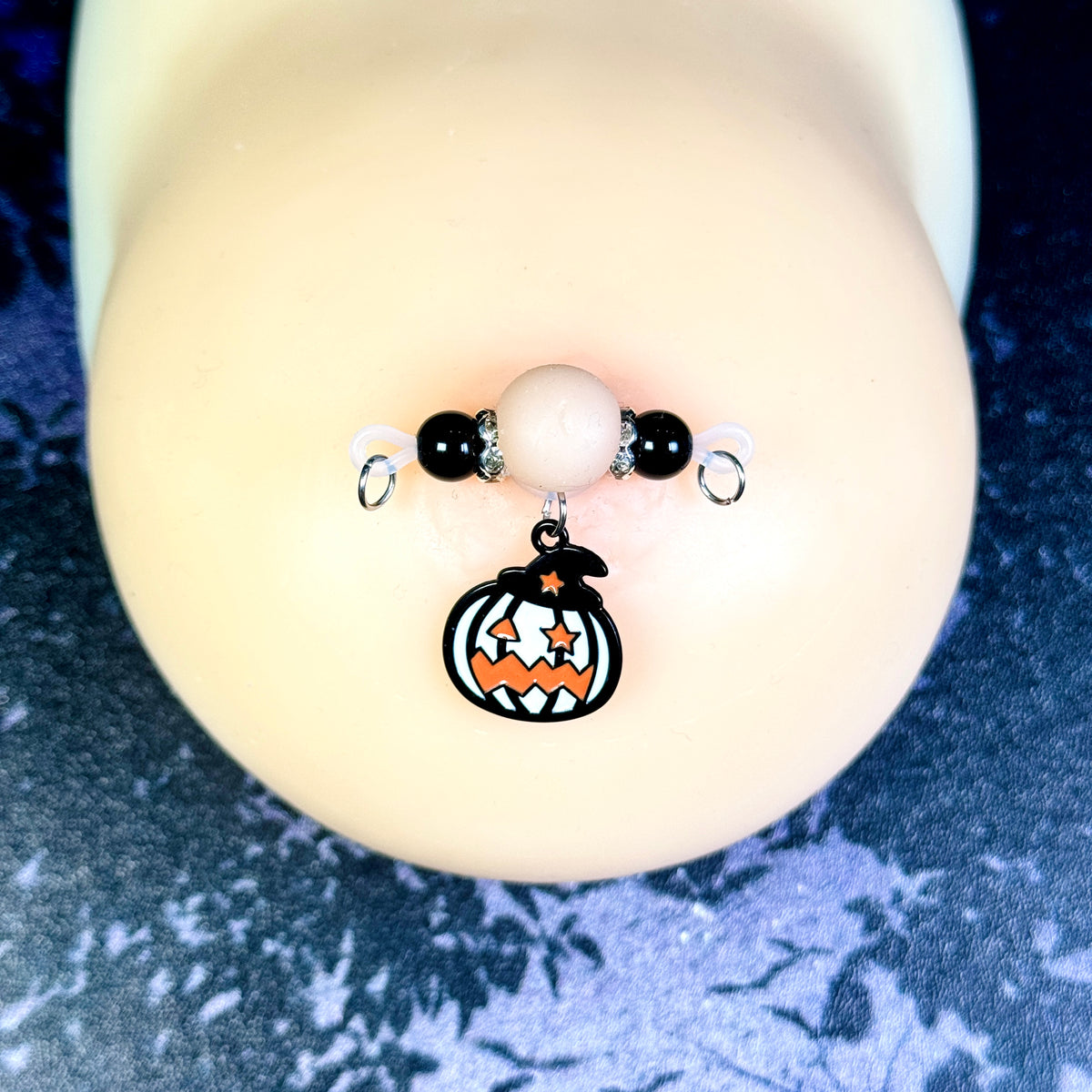 Spooky Pumpkin Nipple Charm