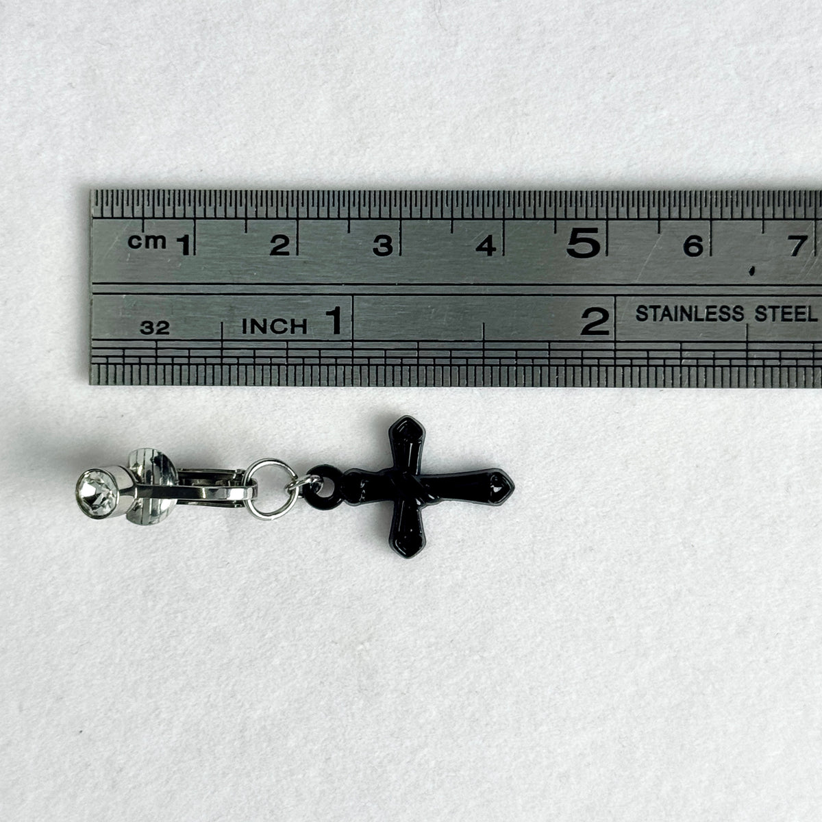 Dark Cross Navel Charm