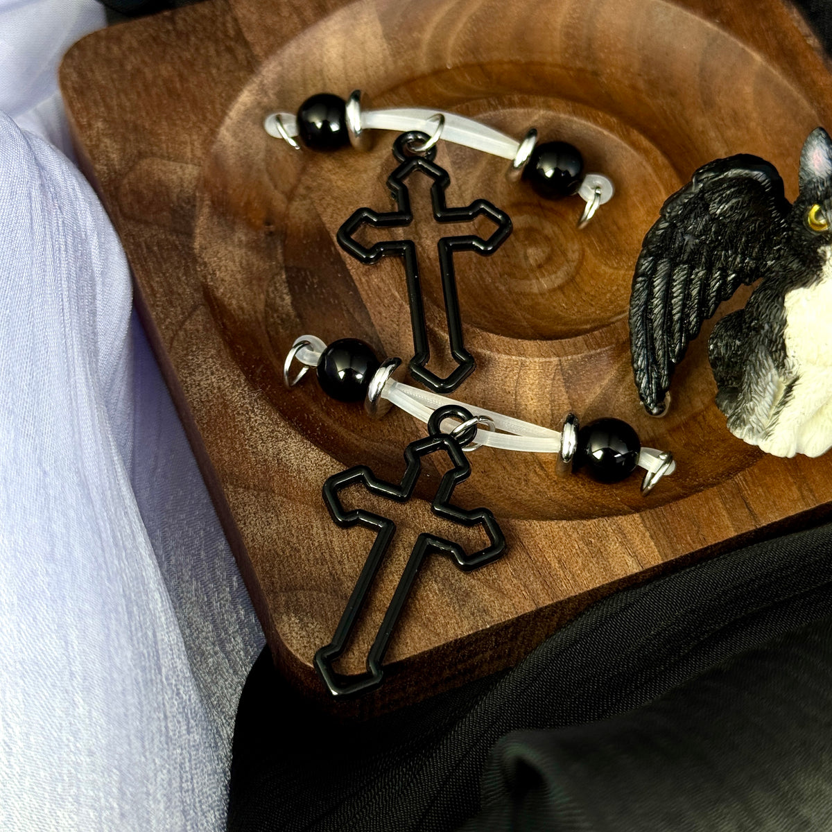 Dark Cross Gothic Nipple Jewelry