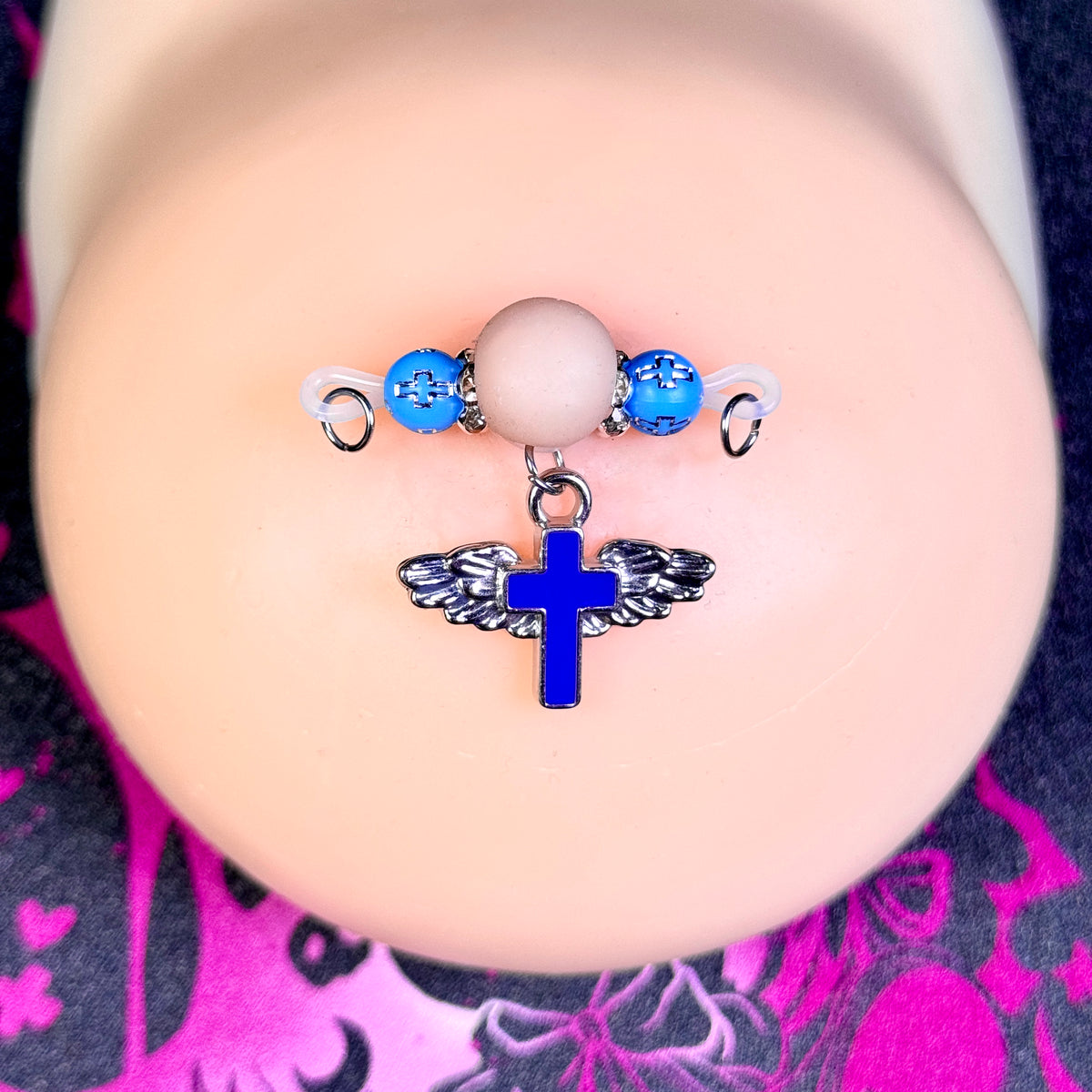 Angel Wing Cross Non-Piercing Nipple Clamp