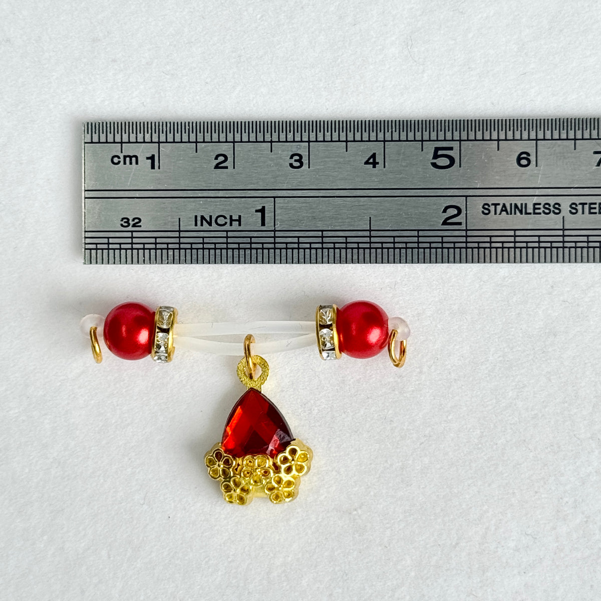 Ruby Crown Nipple Clips