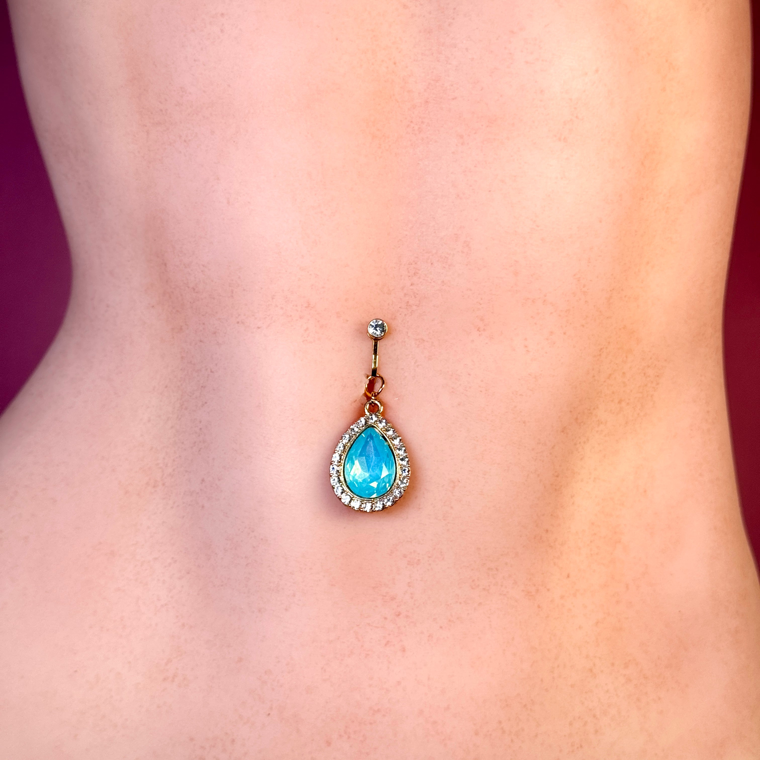Luna Sapphire Drop Navel Clip™