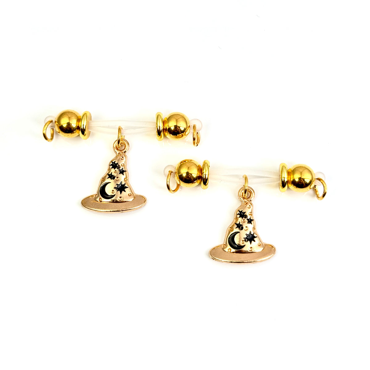 Witch Hat Moon Charm Nipple Ring