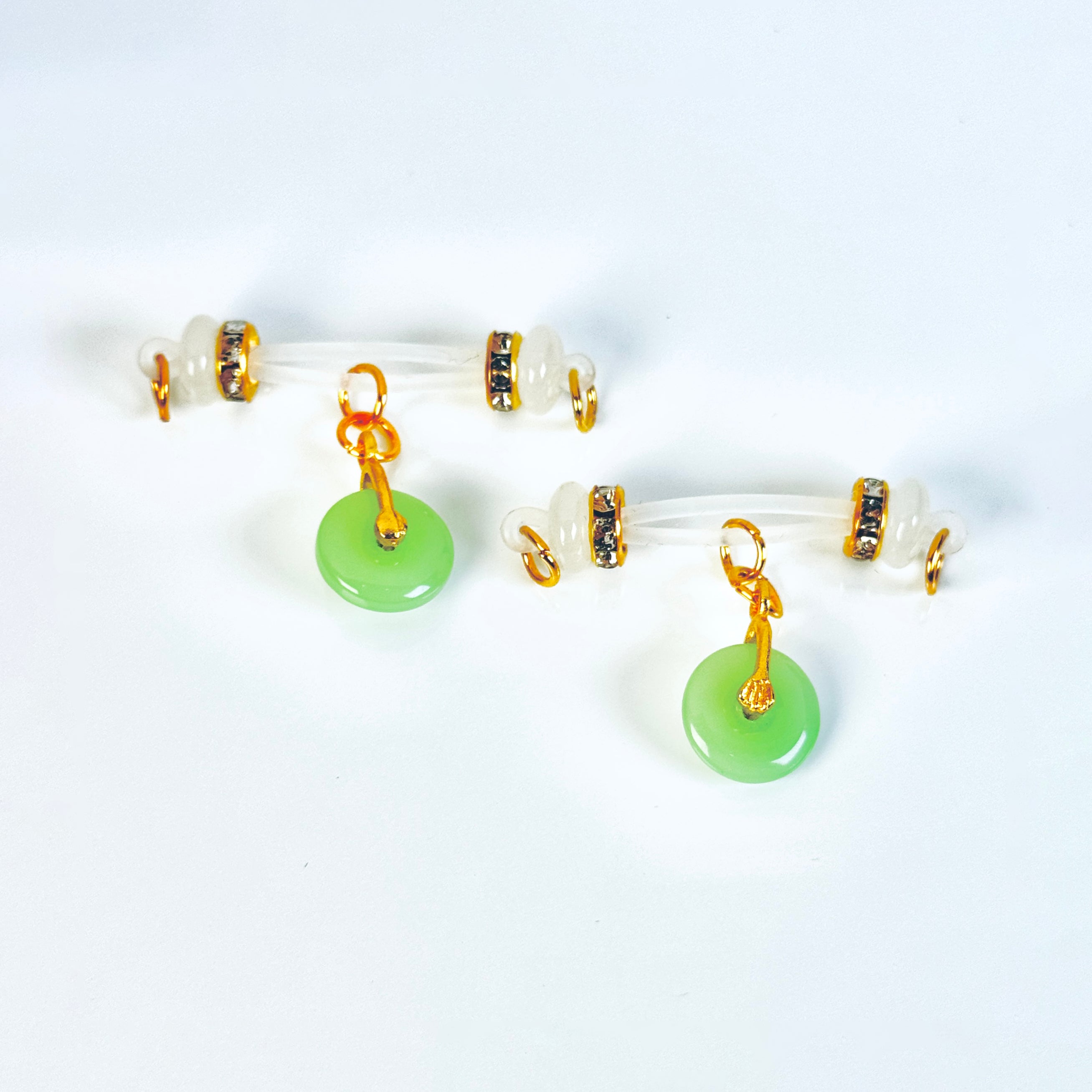 Emerald Sphere Luxe Clips