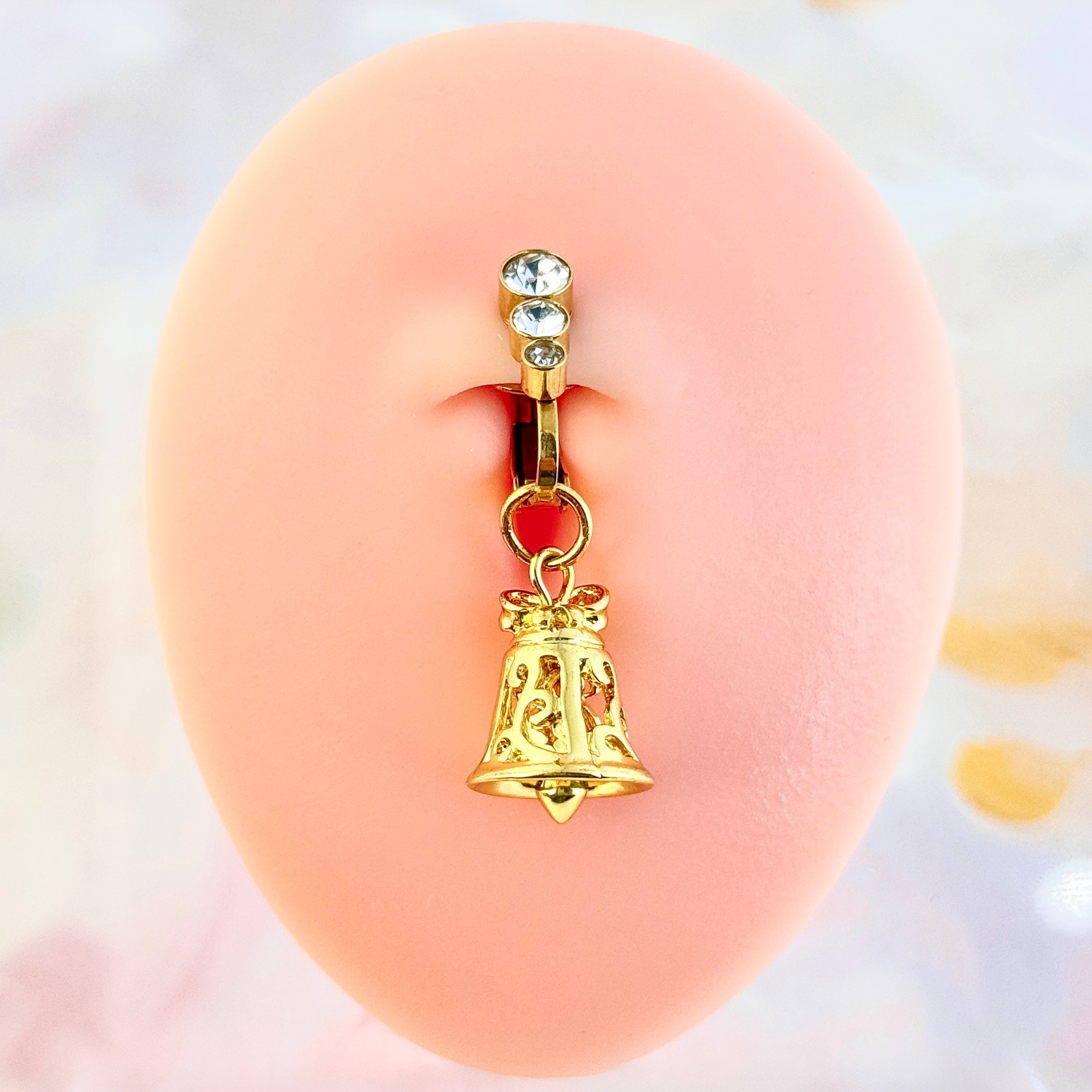 Golden Clock Navel Clip