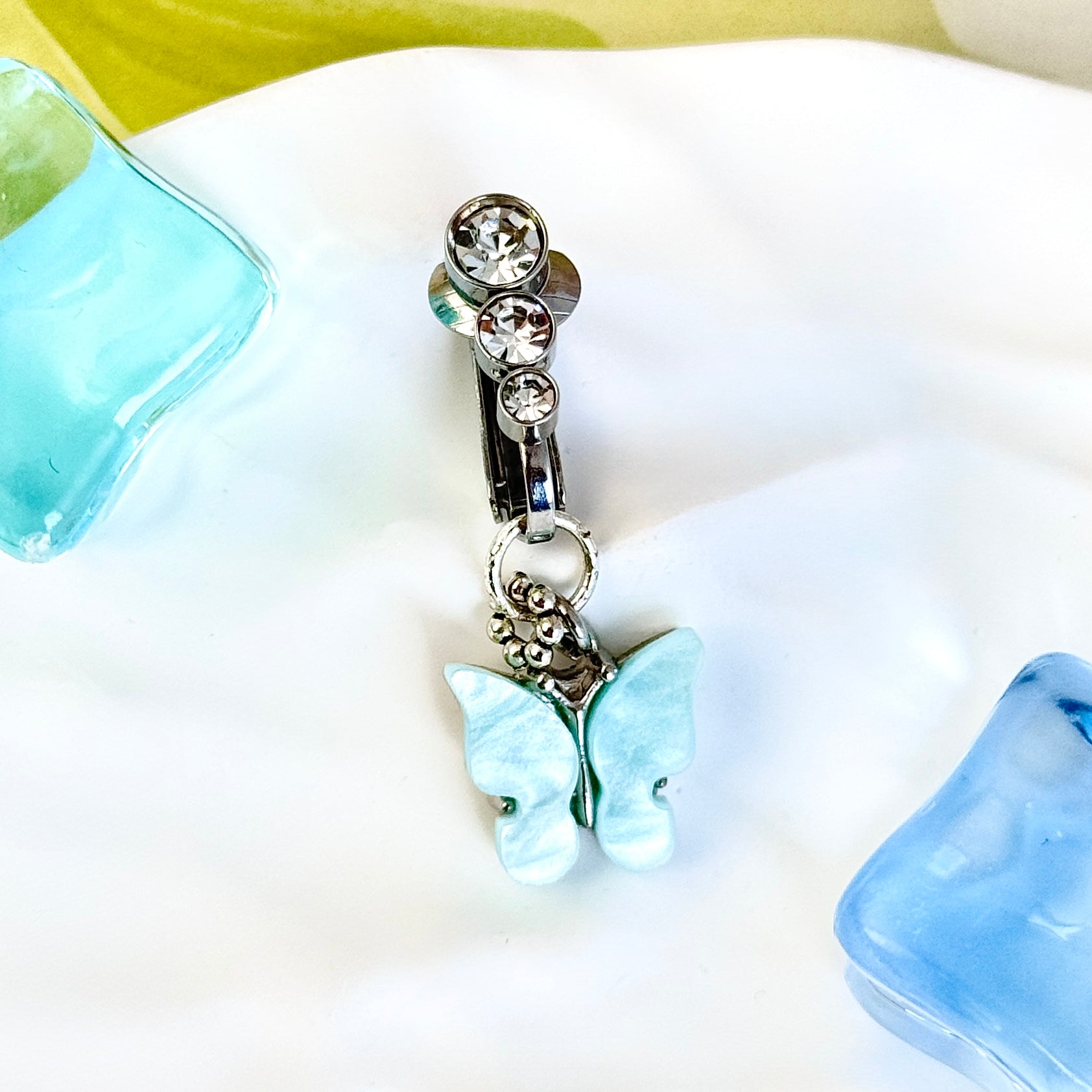 Butterfly Dream Faux Belly Button Ring