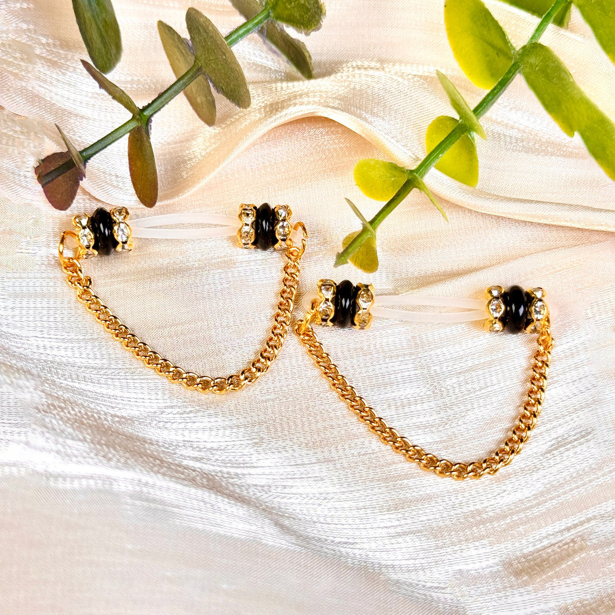 Midnight Gold Chain Nipple Clamp