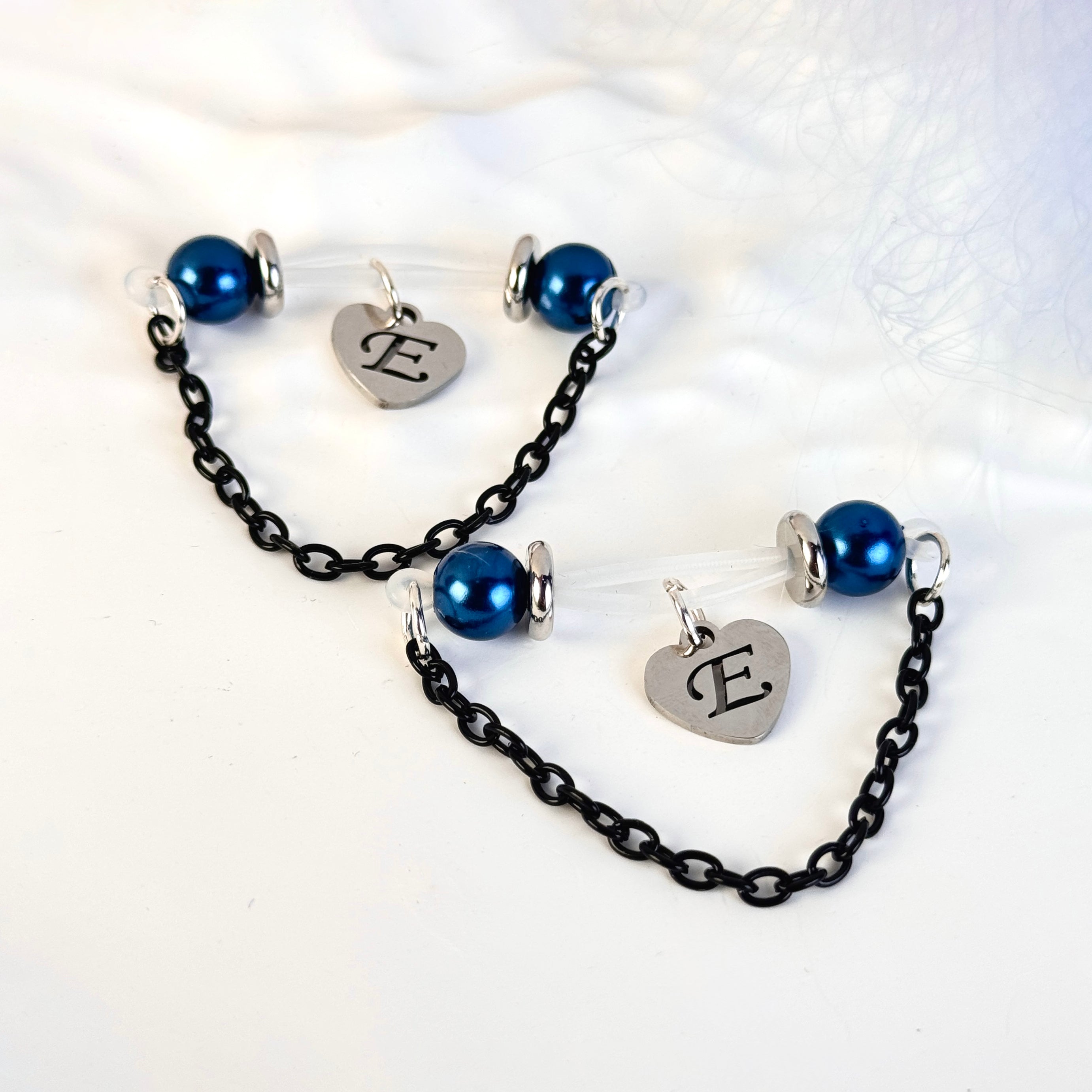 Personalized Initial Chain Jewelry Clip