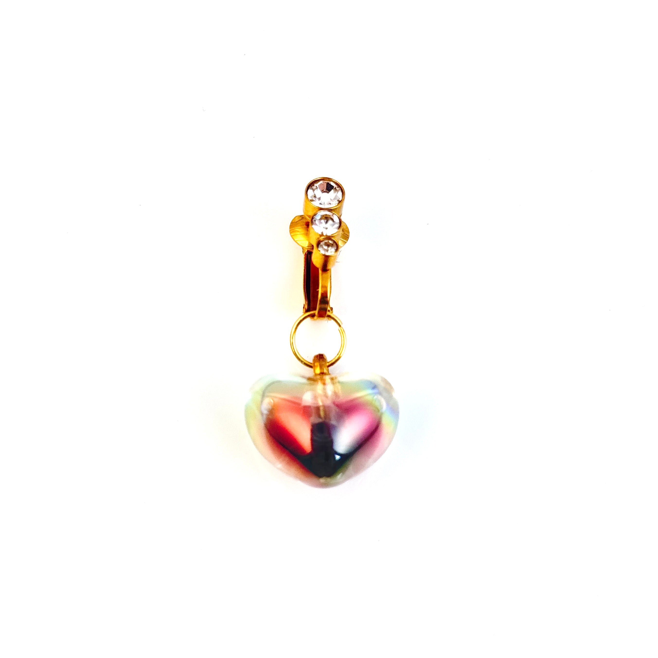 Black crystal navel jewelry