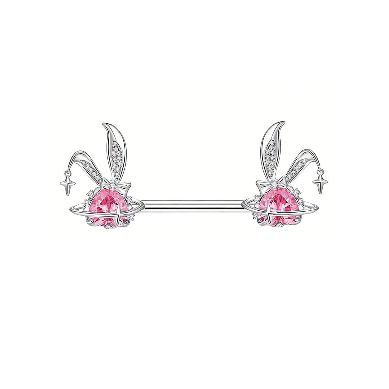 Sparkling Bunny Planet Nipple Ring