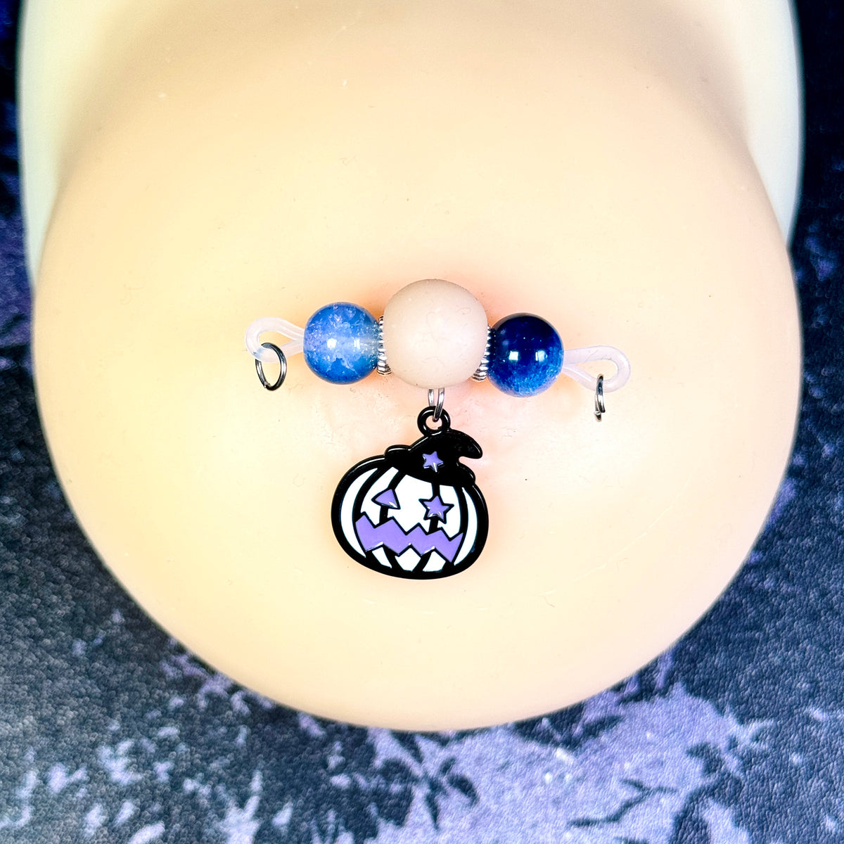 Mystic Moon Pumpkin Nipple Jewelry