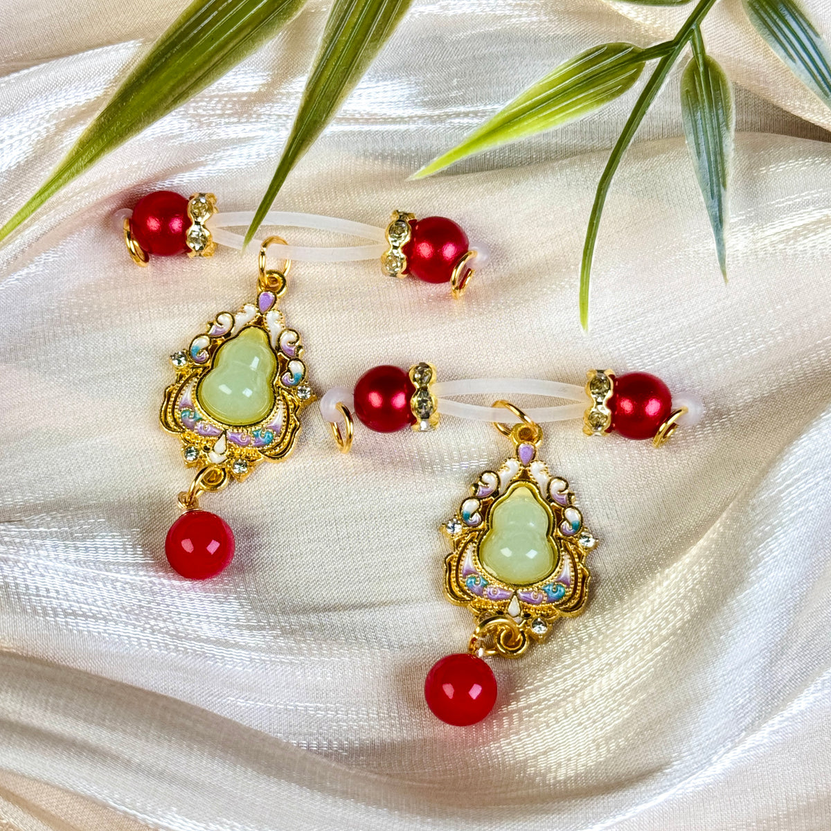 Red Pearl Jade Nipple Clamps