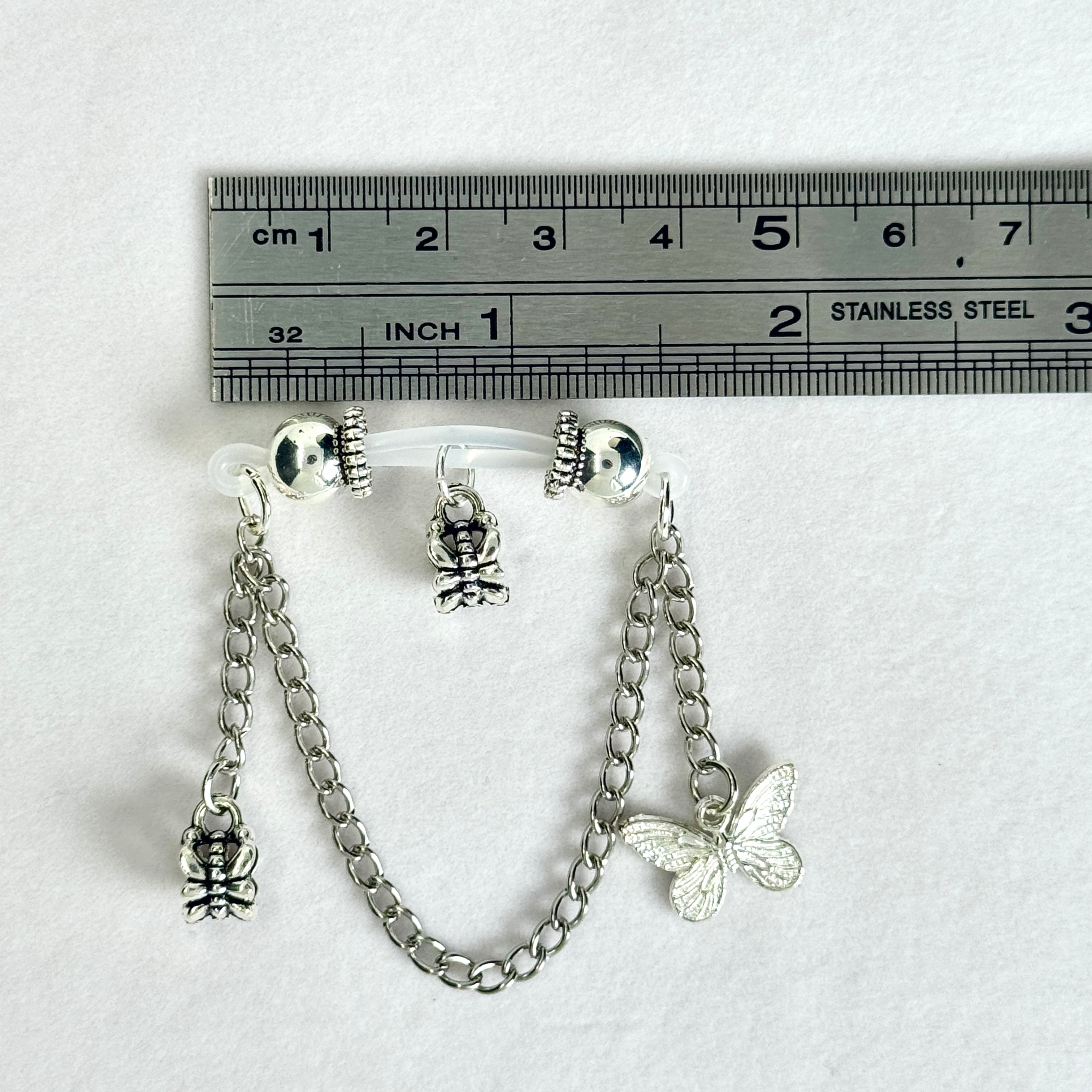 Aurelia Butterfly Lariat Chain