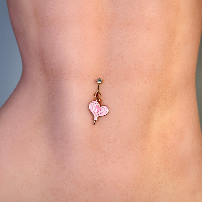 Sweetheart Lollipop Belly Clip