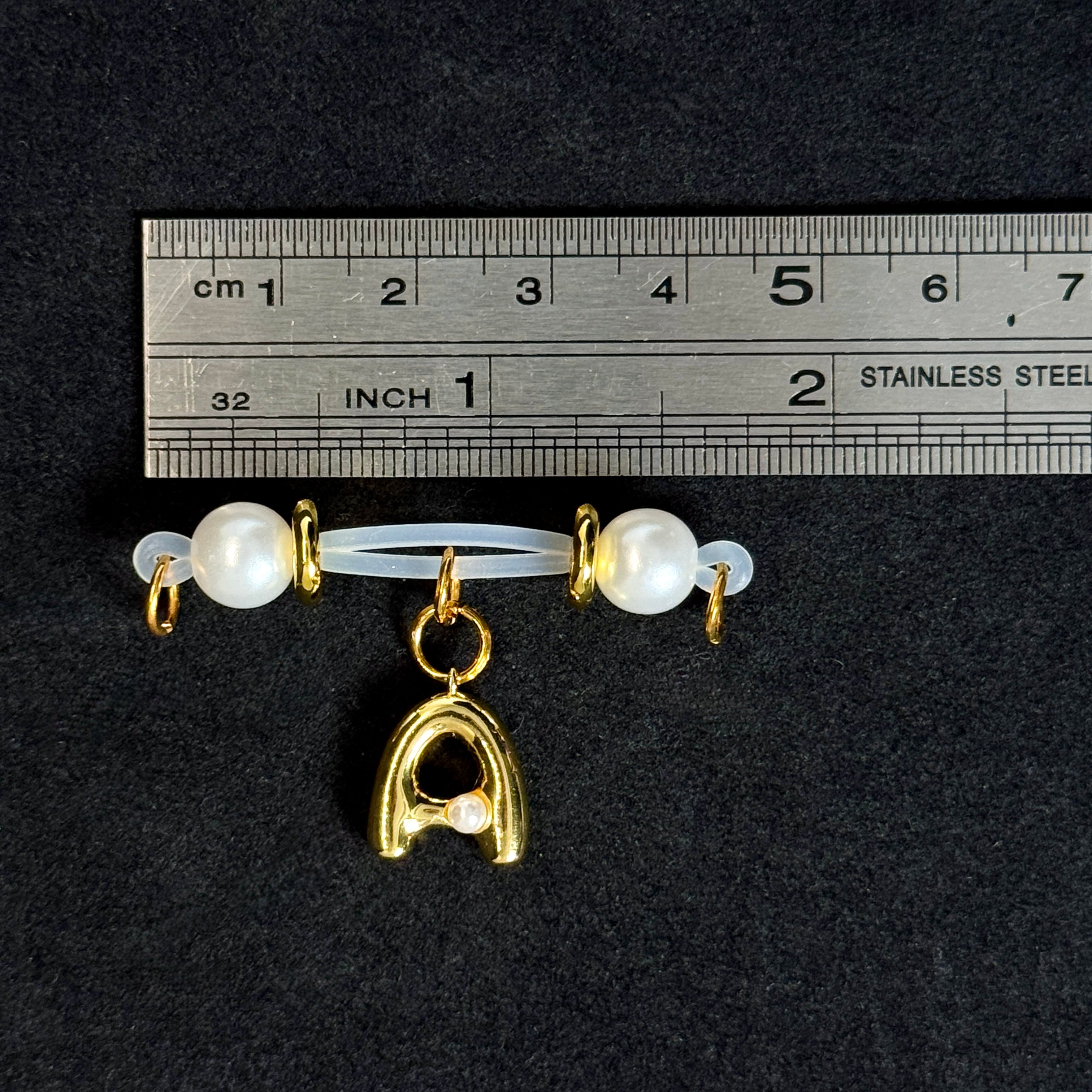 Gold & Silver Pearl Bar Set