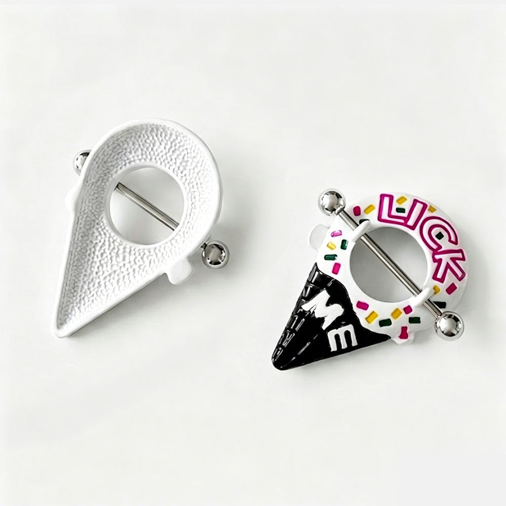"Lick Me" Ice Cream Cone Nipple Shields