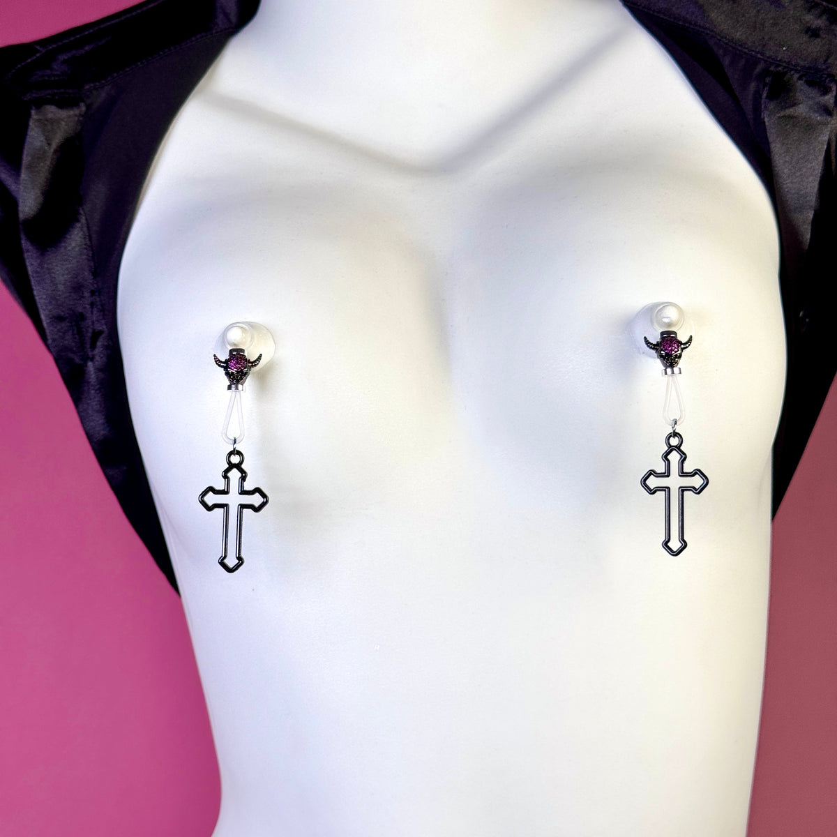 Demon Cross Shadow Charm