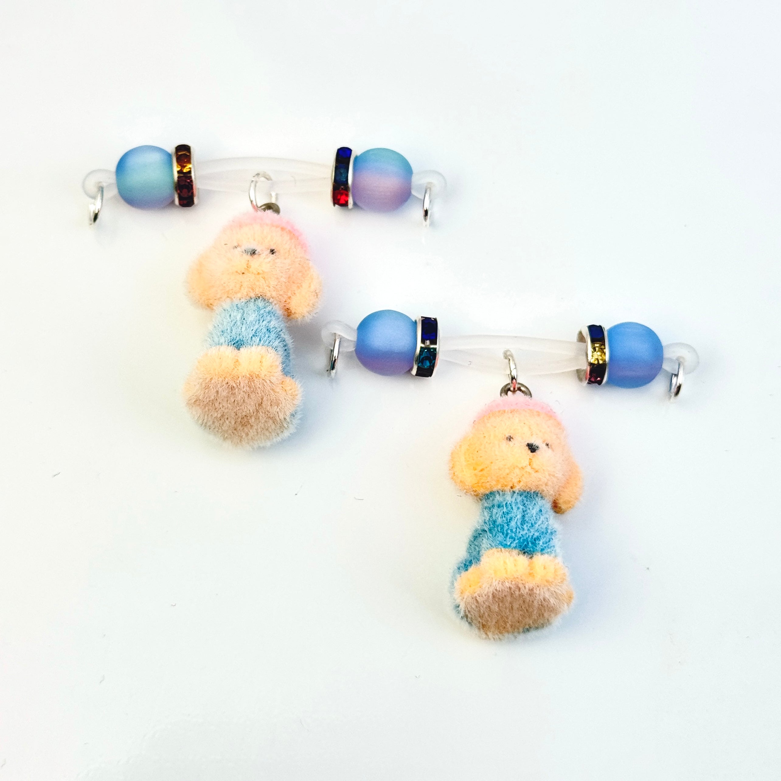 Blueberry Teddy Nipple Clips