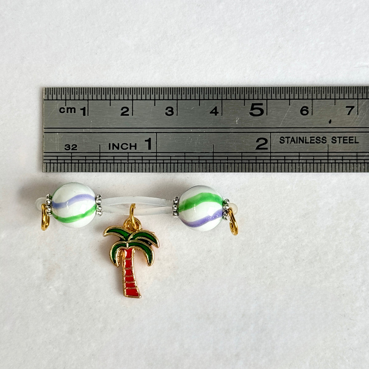Tropical Palm Charm Nipple Clamps
