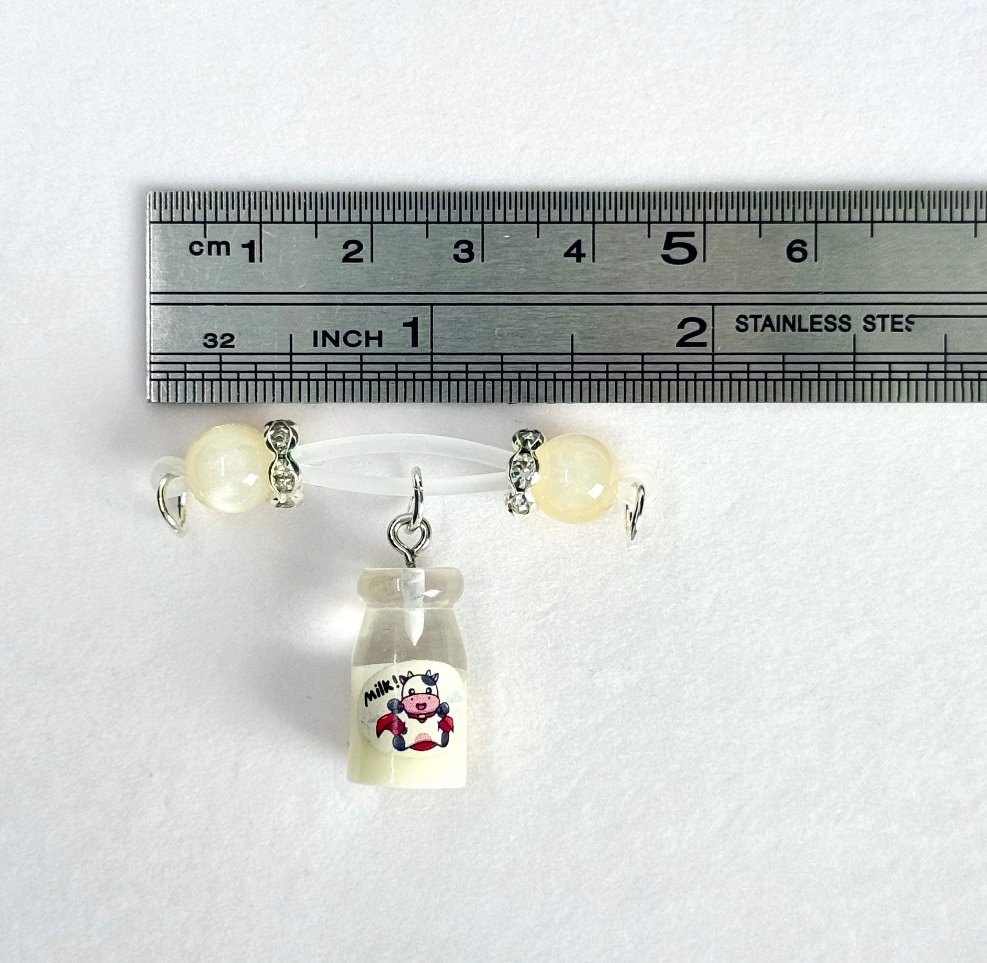 Milk Bottle Charm Nipple Clamps