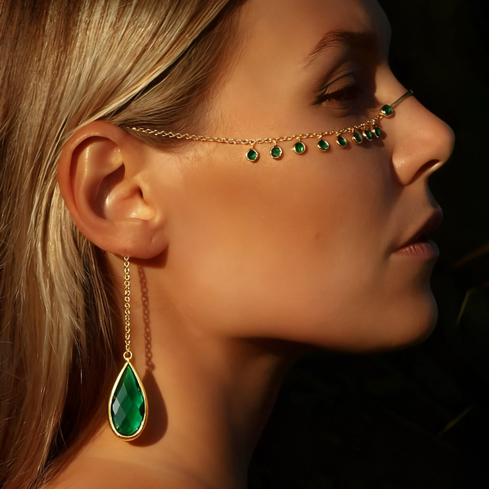 Niche-design rhinestone facial accessory