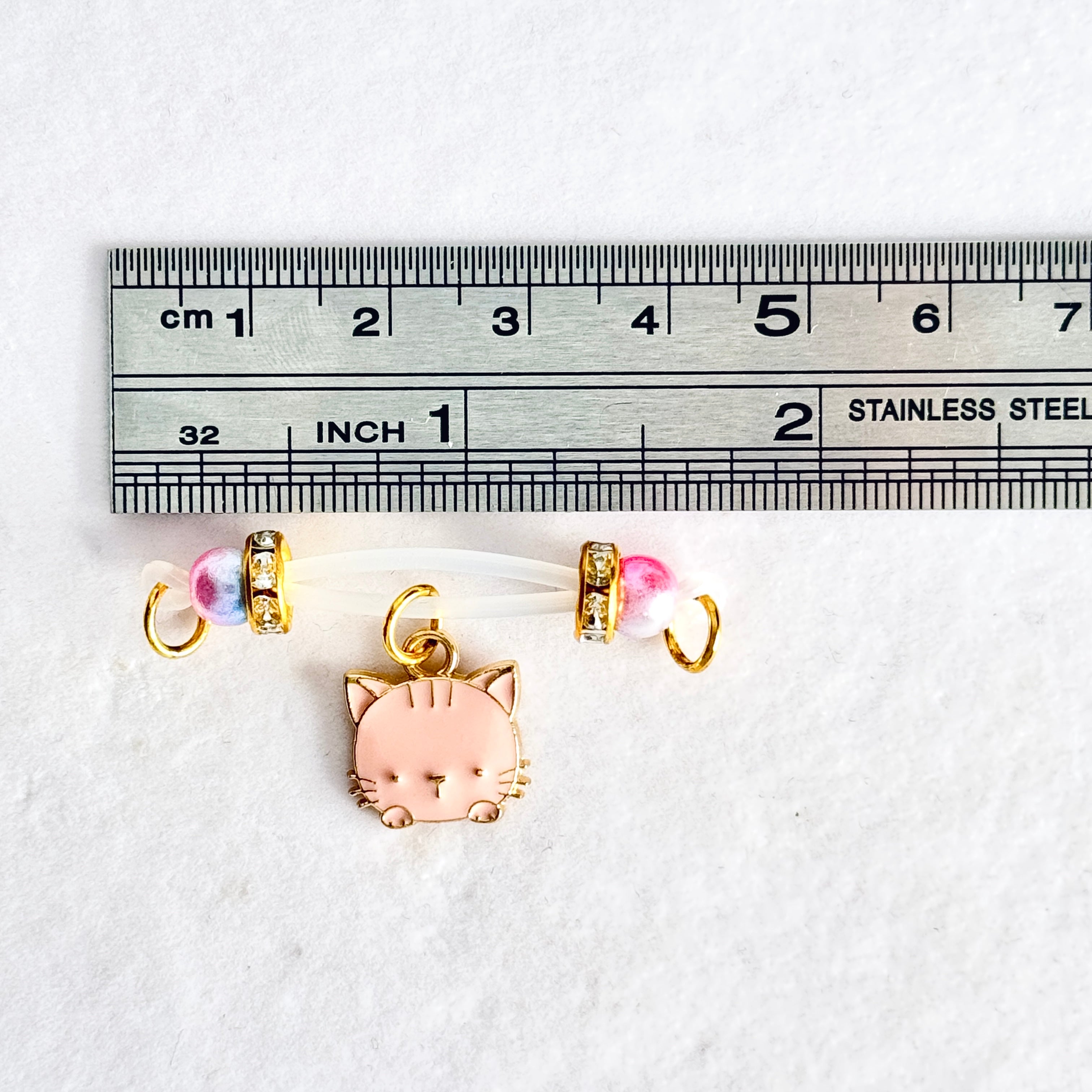 Sweet Cat Charm Faux Nipple Ring