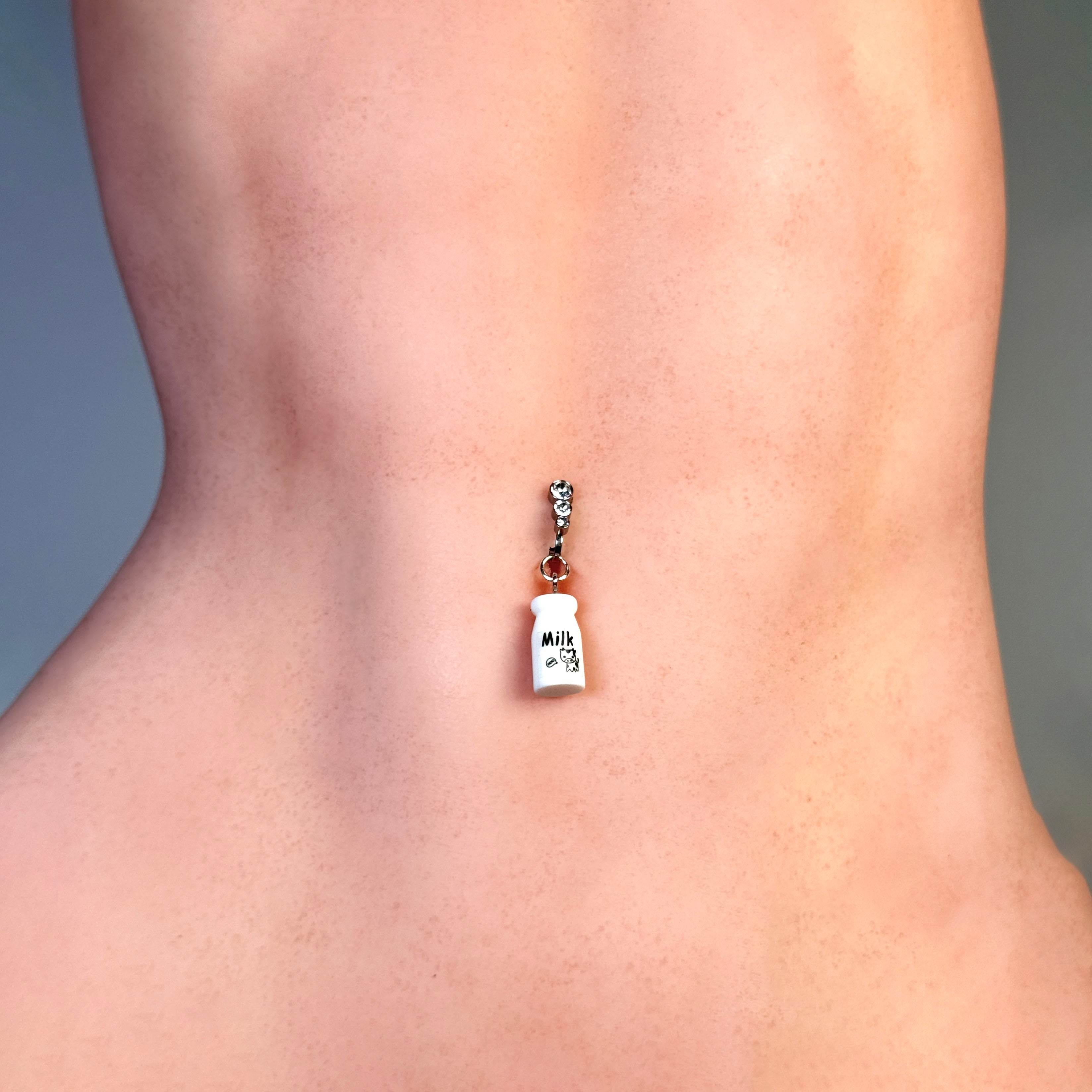 "Milk Dream" Non-Piercing Navel Jewelry