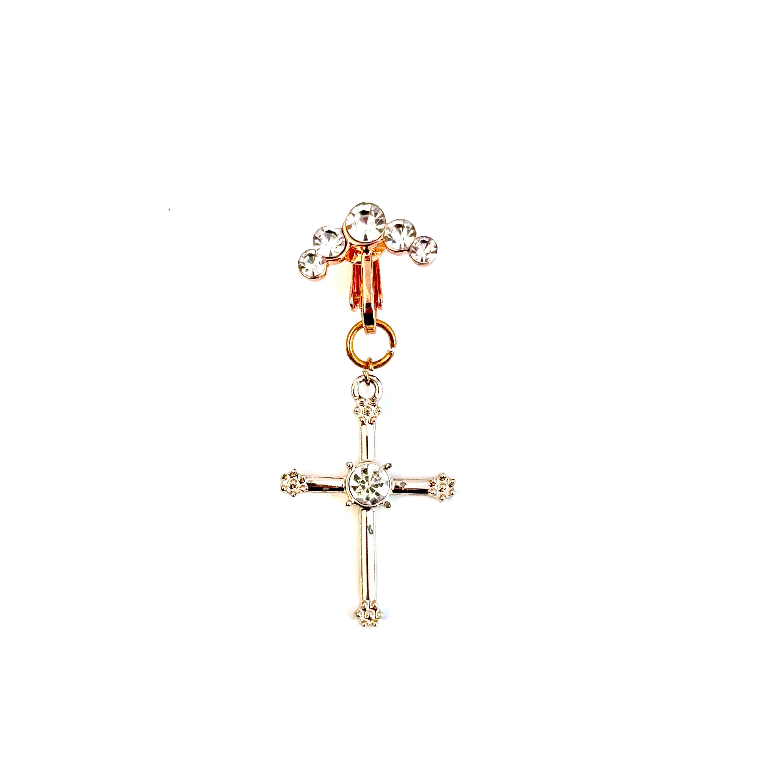 Luna Crystal Cross Navel Clip™