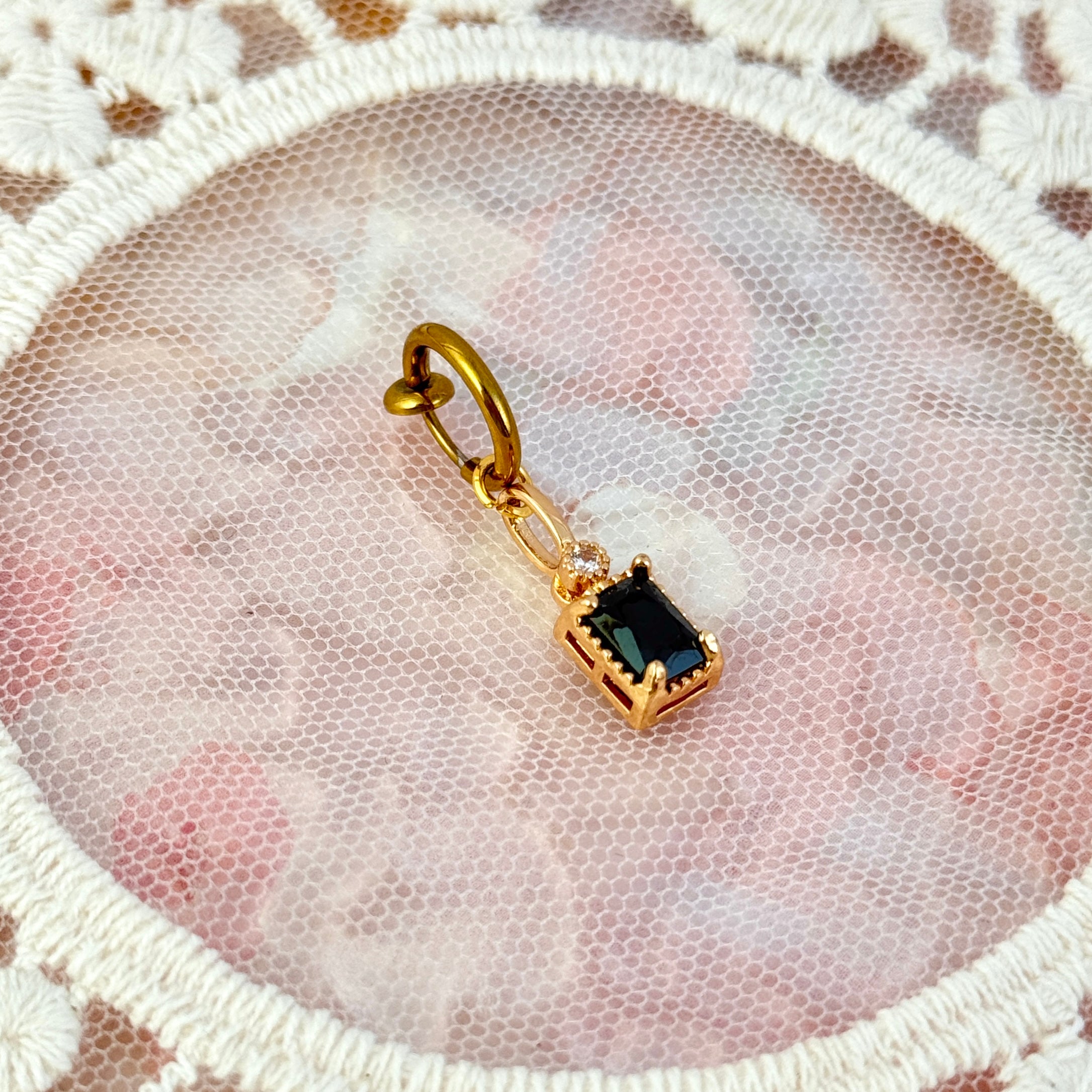 Faux Navel Crystal Drop Jewelry
