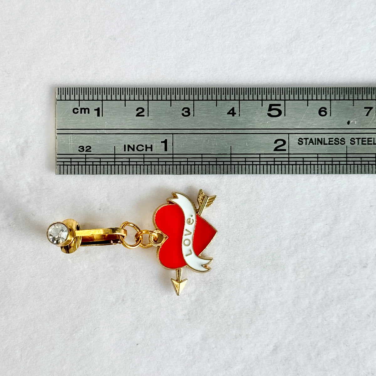 Cupid Love Charm Faux Navel Ring