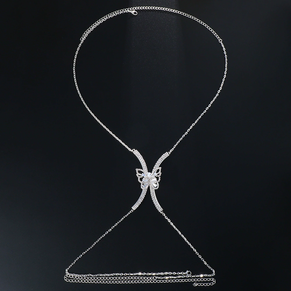 Zircon Butterfly Chest Chain