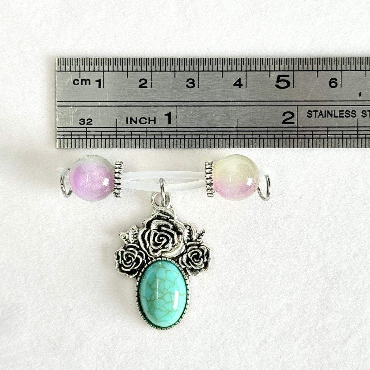 Mystic Rose Gem Nipple Ring