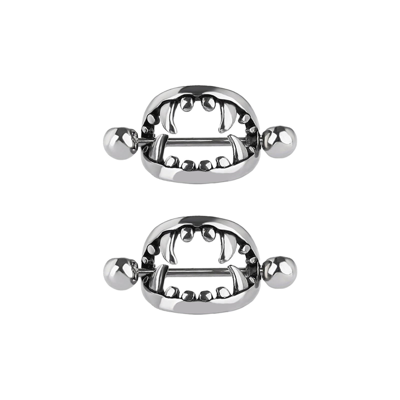 Vampire Fang-Shaped Nipple Ring Jewelry