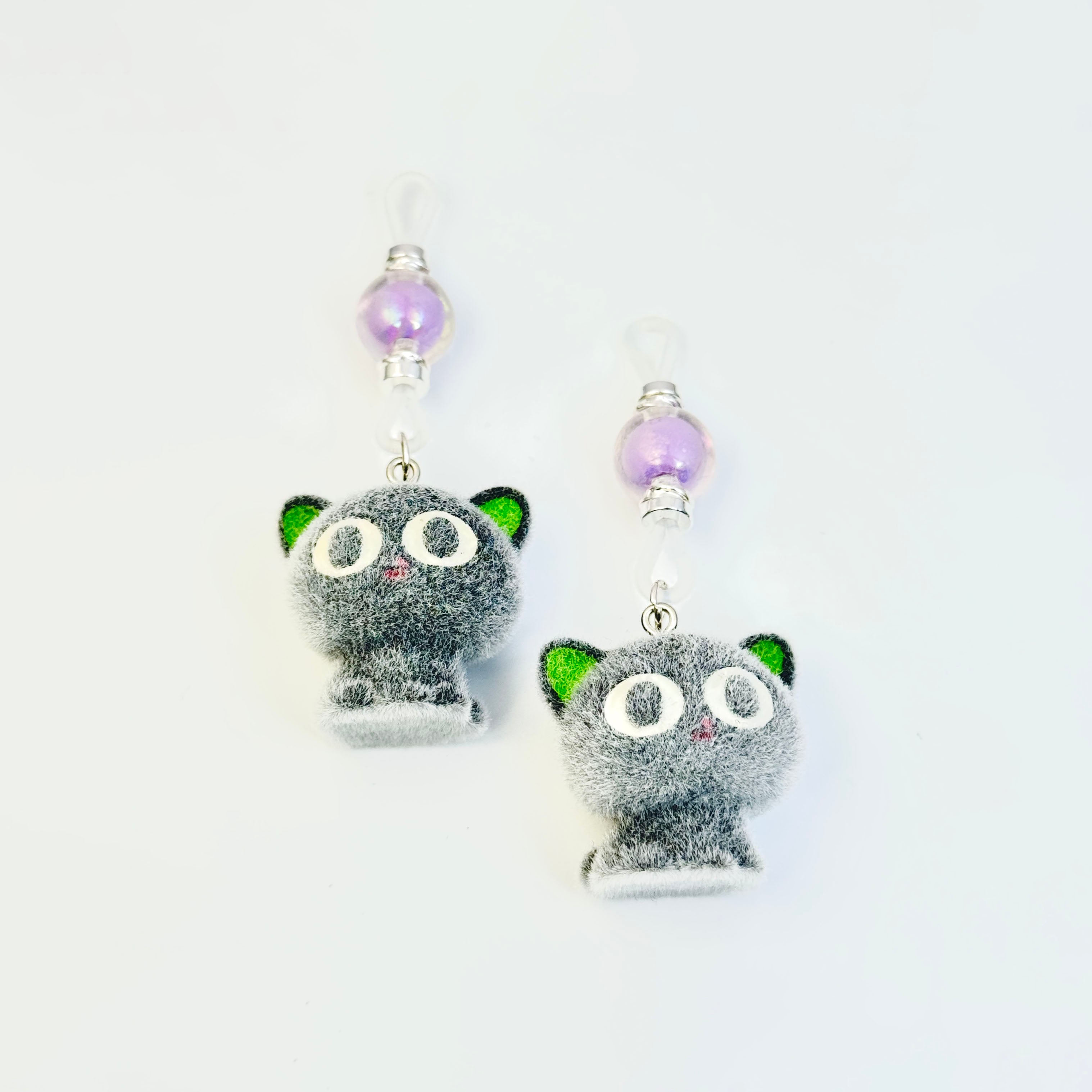 Midnight Cat Charm Nipple Clamps