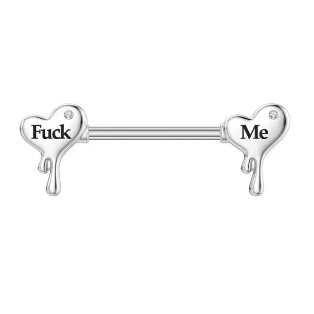 Dripping Heart-Shaped Fashion Piercing