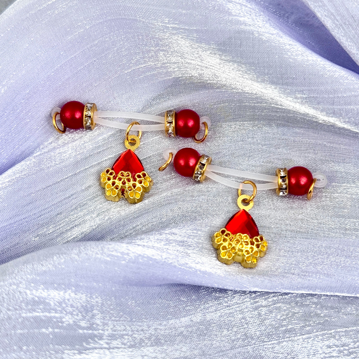 Ruby Crown Nipple Clips