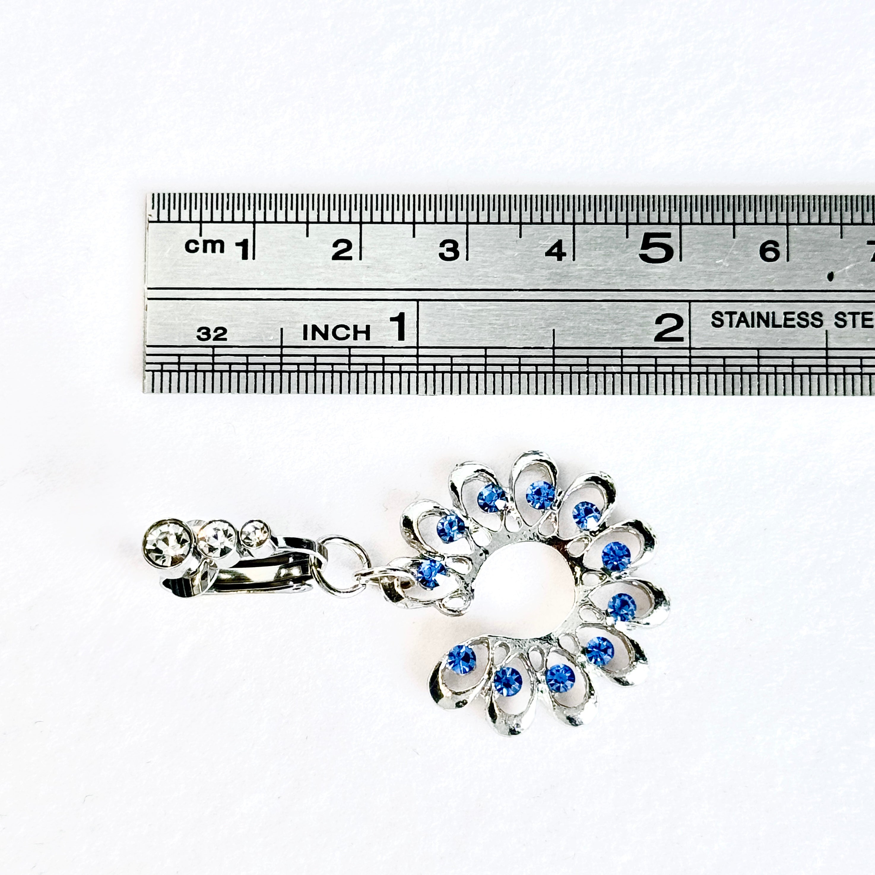 Luna Peacock Crystal Navel Clip™