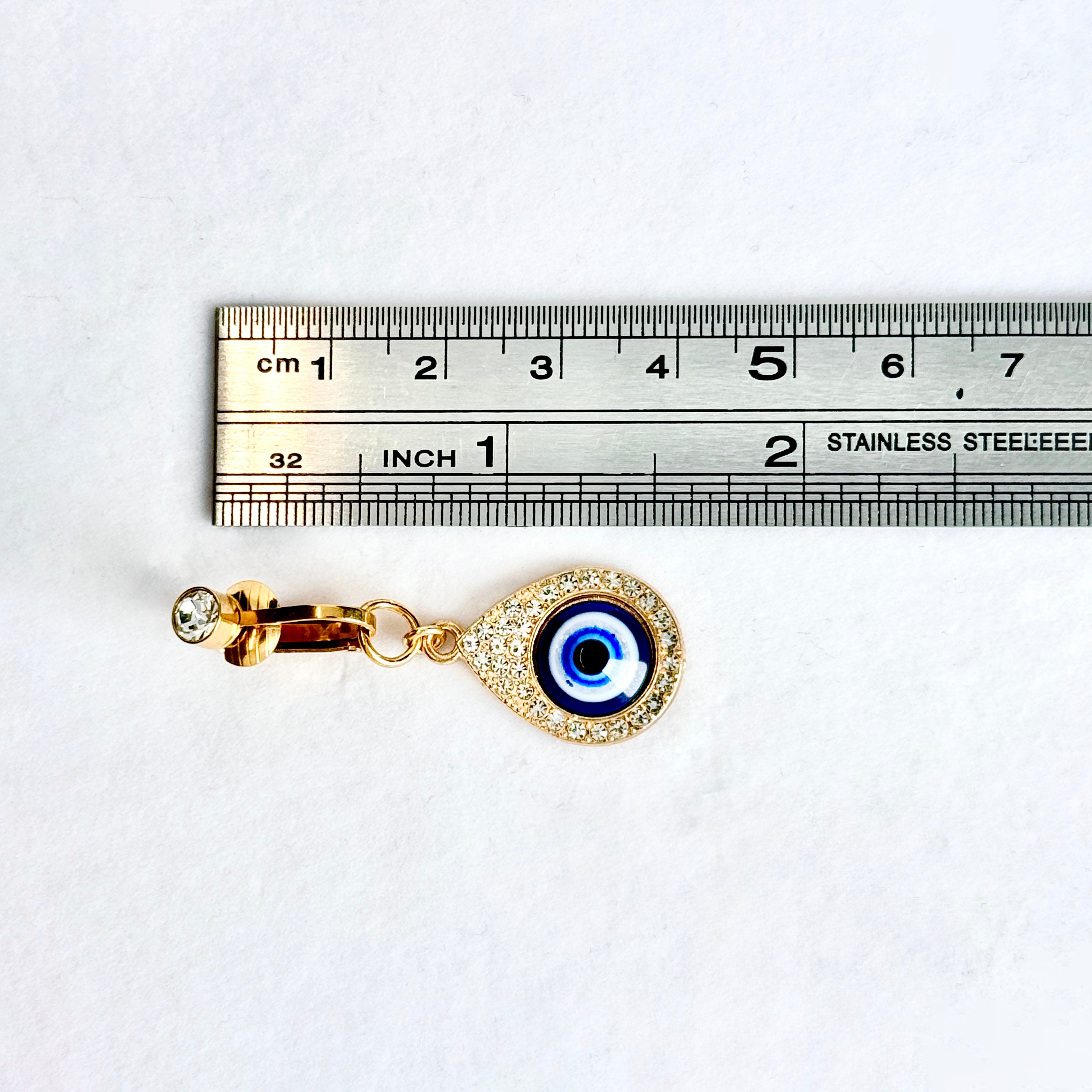 Luna Evil Eye Teardrop Navel Clip™
