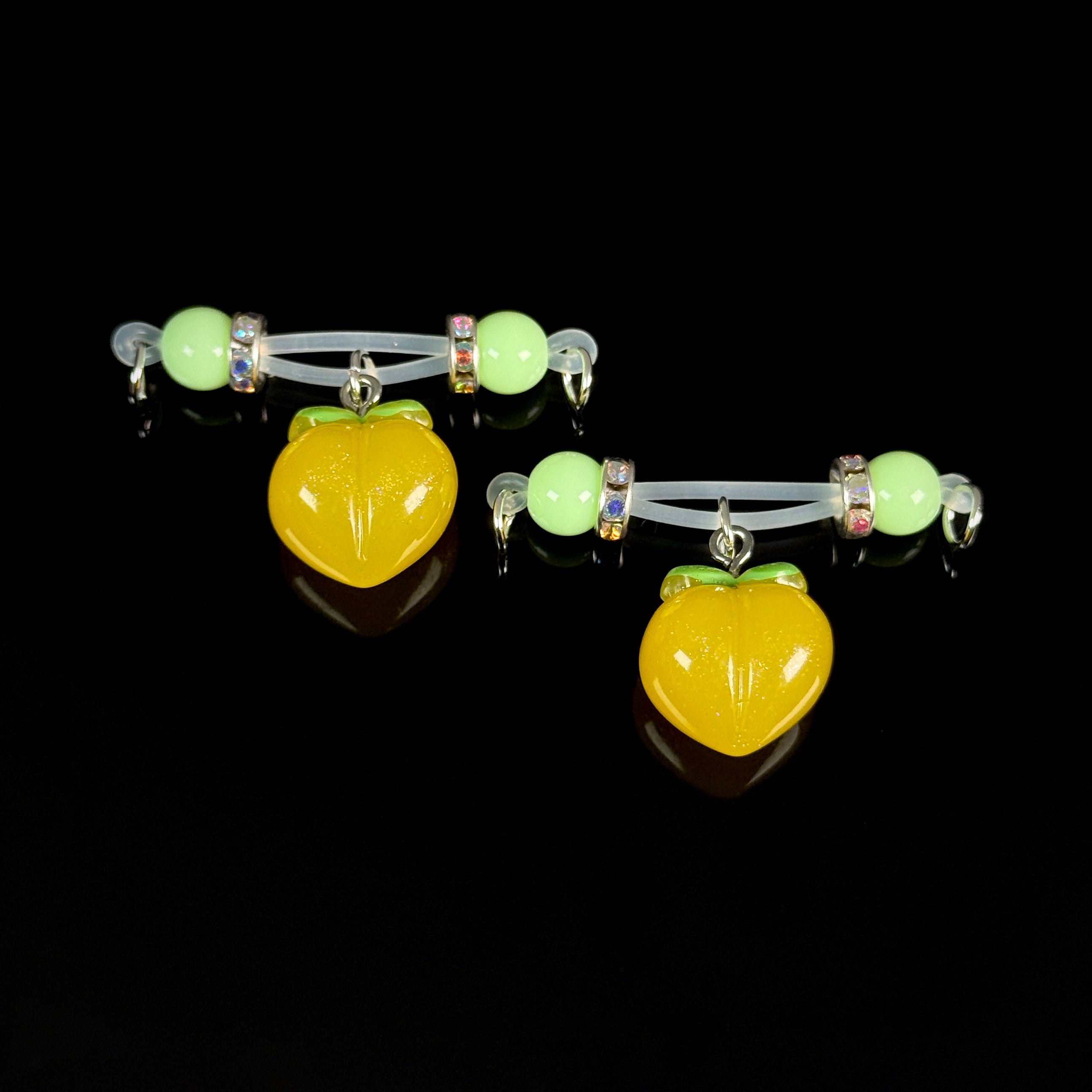 Juicy Peach Nipple Clamps