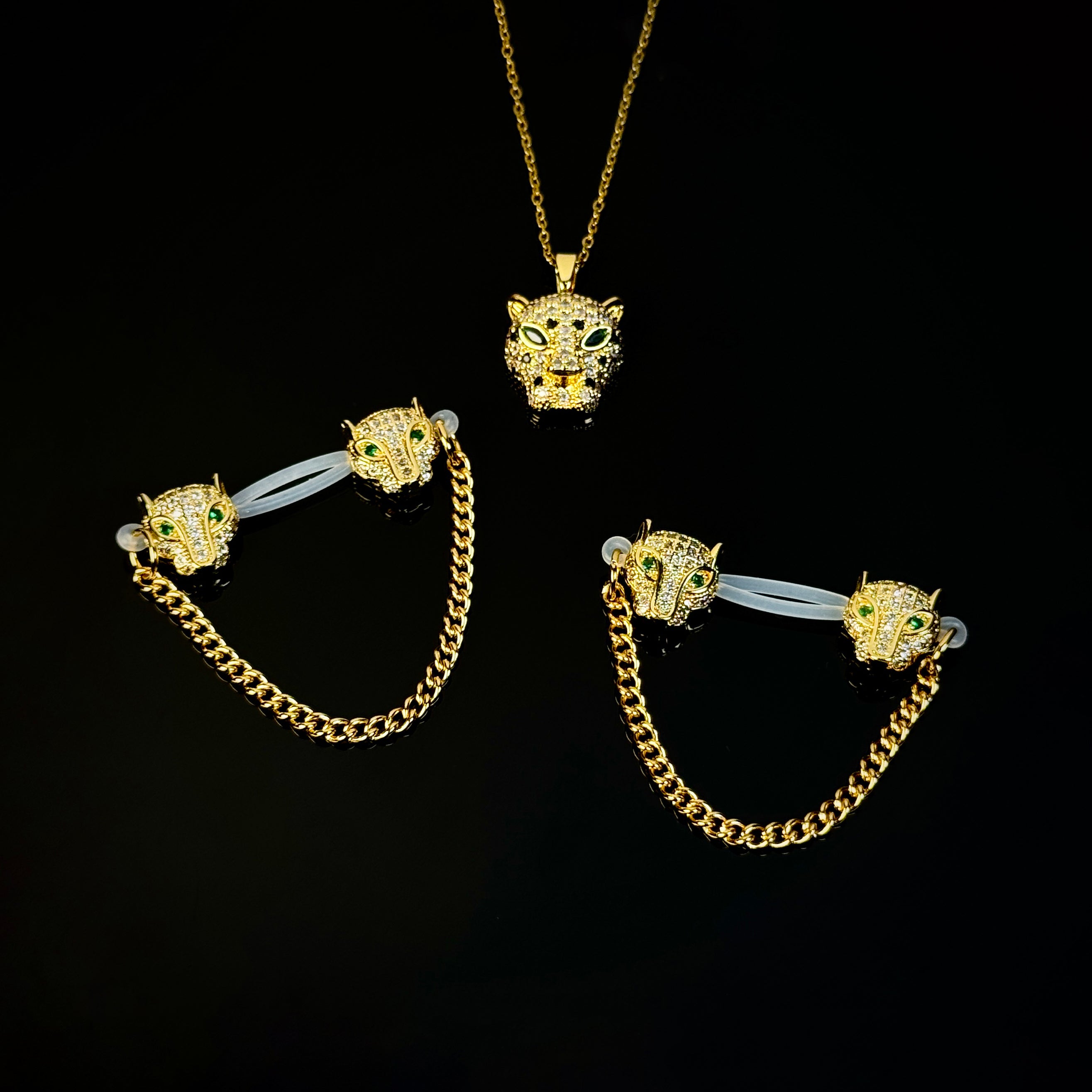 18K Gold & Silver Panther Luxe Set