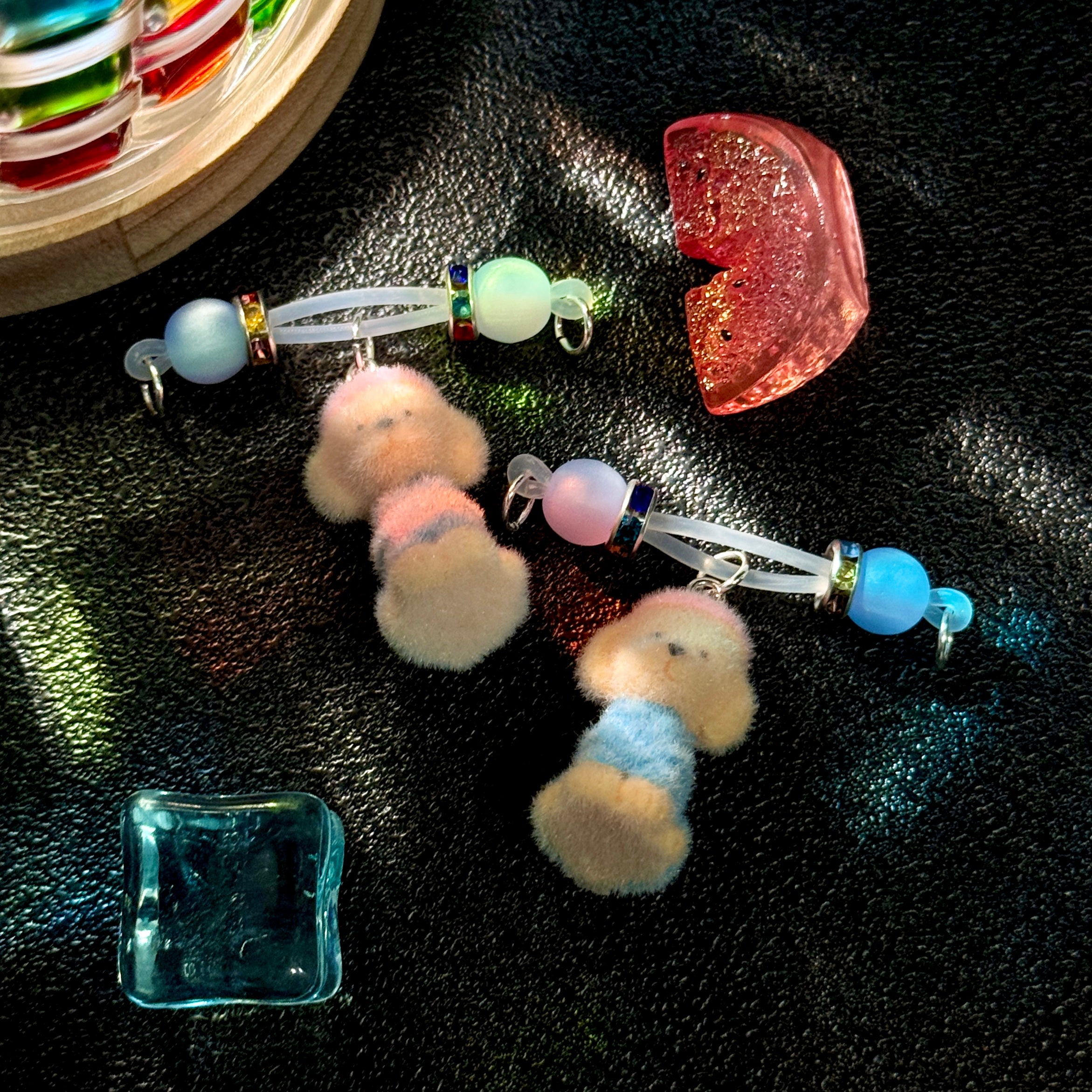 Blueberry Teddy Nipple Clips