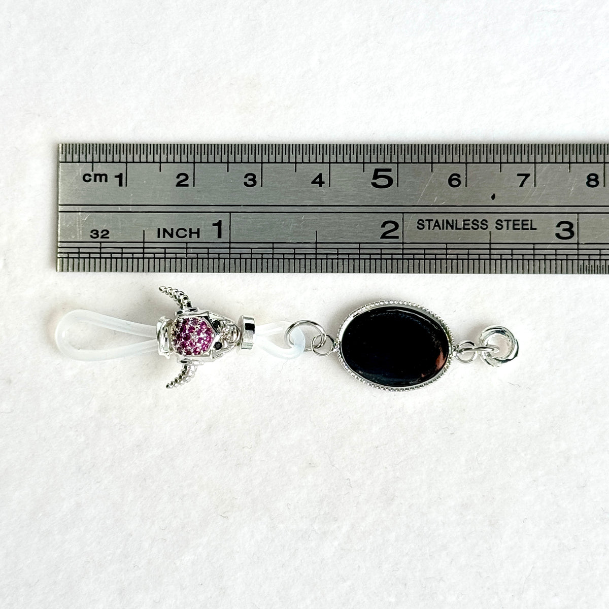 Obsidian Demon Charm Clip